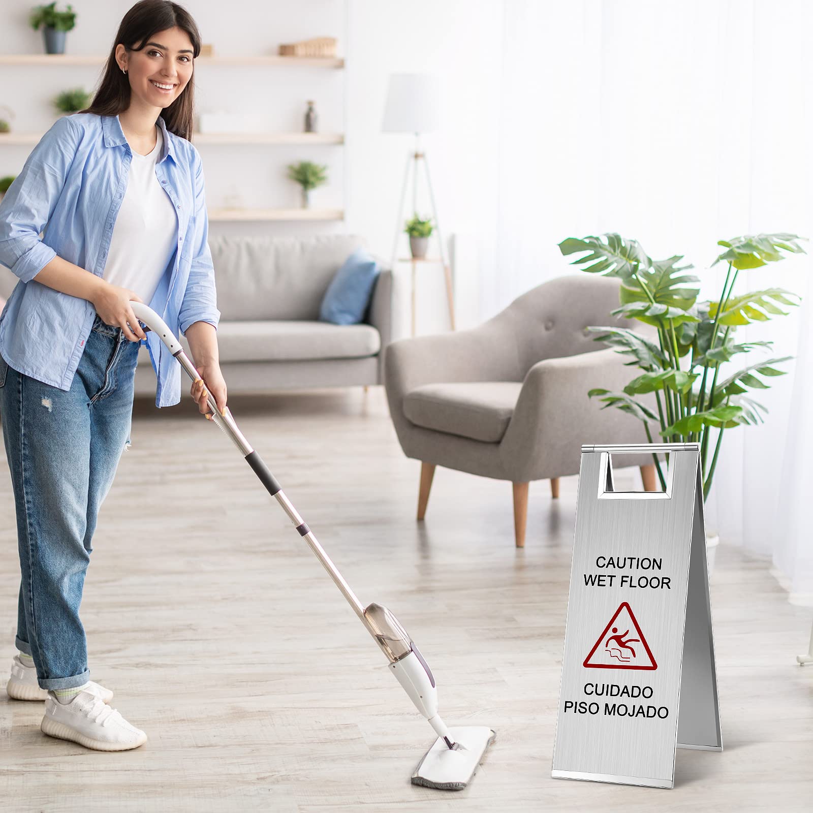 2 Pcs Wet Floor Sign (2 Count)
