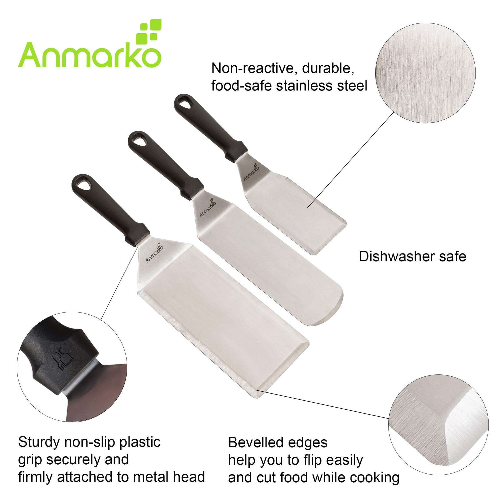 Griddle Spatula Set (3 Count)