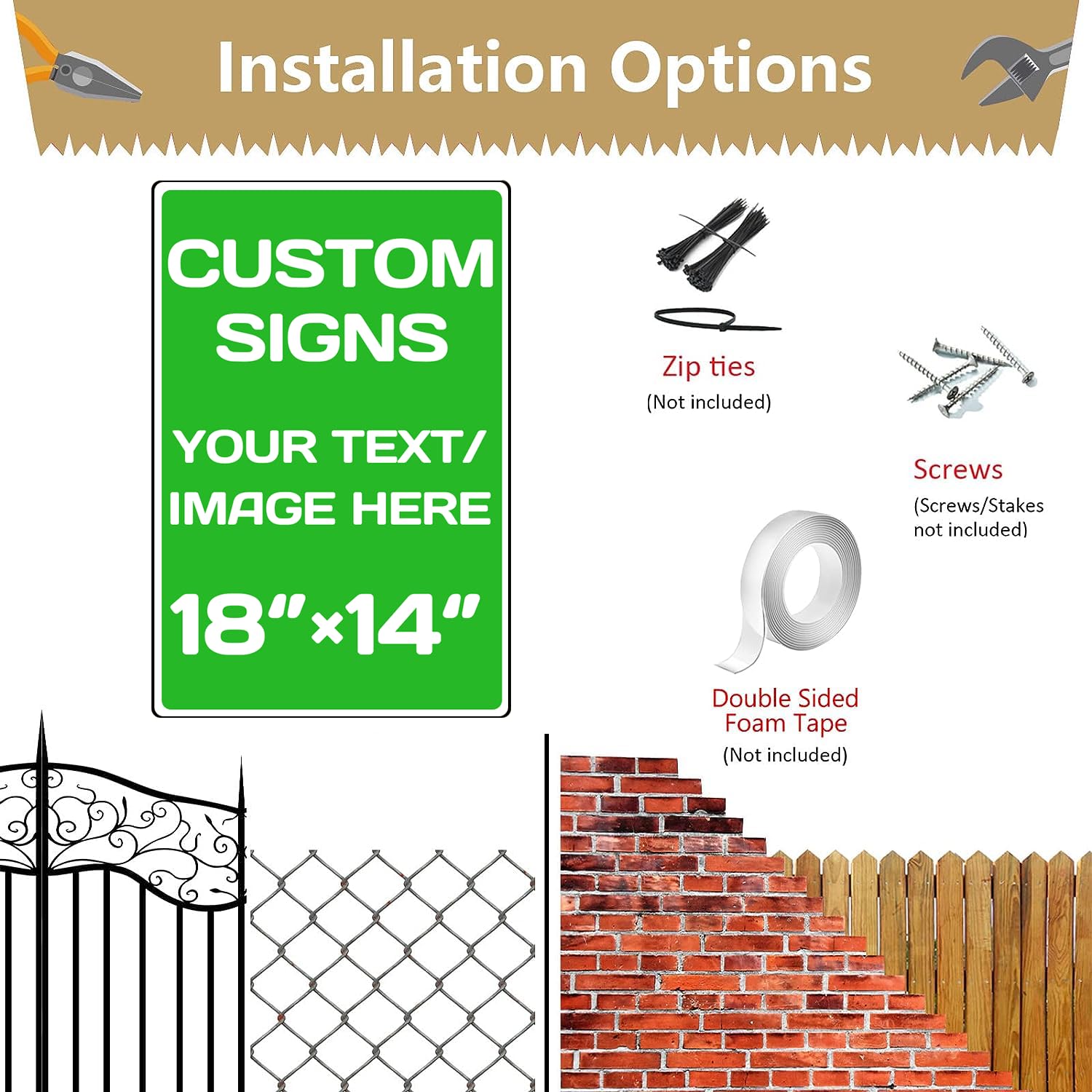 Personalized Aluminum Weatherproof Metal Signs