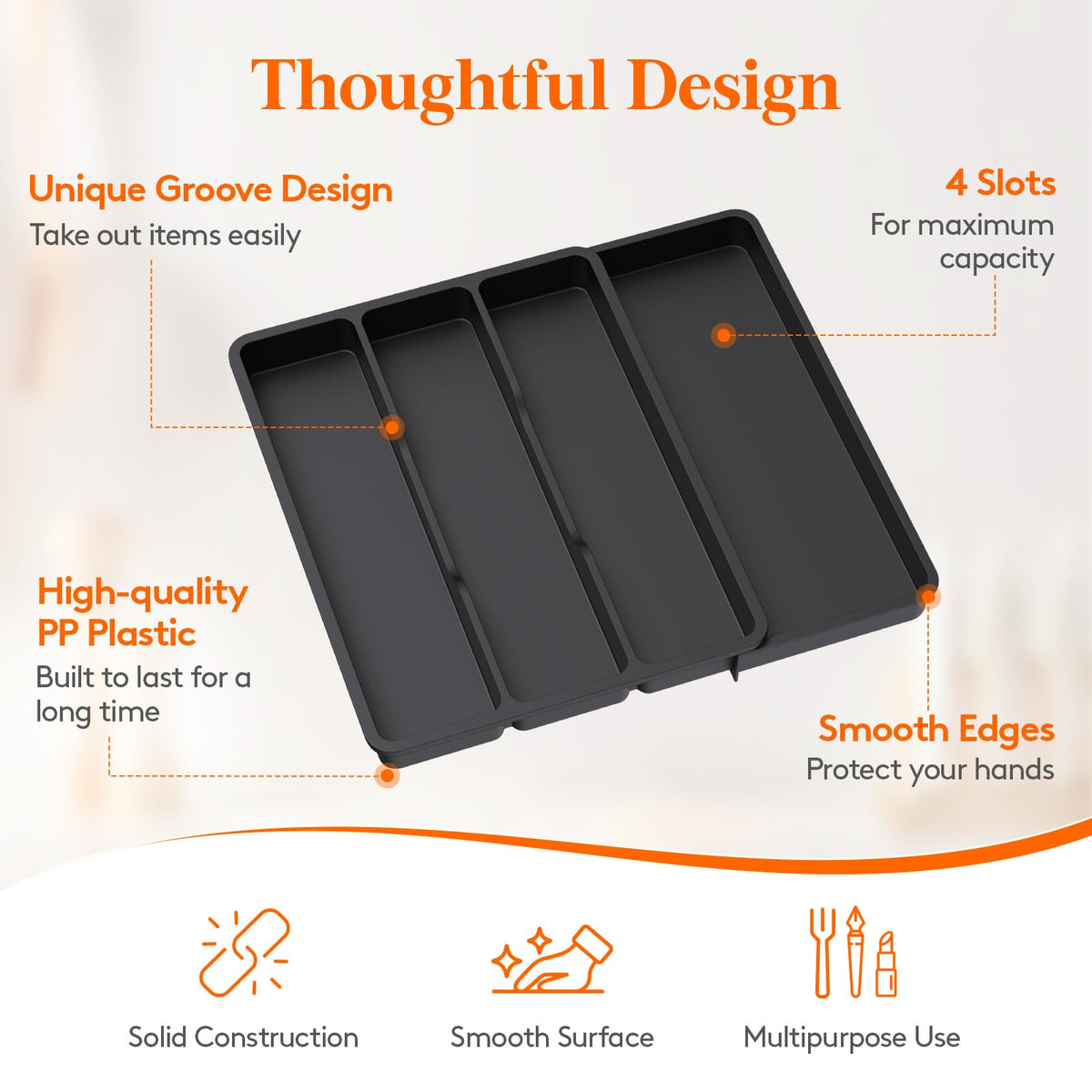 Utensil Organizer for Kitchen Drawer