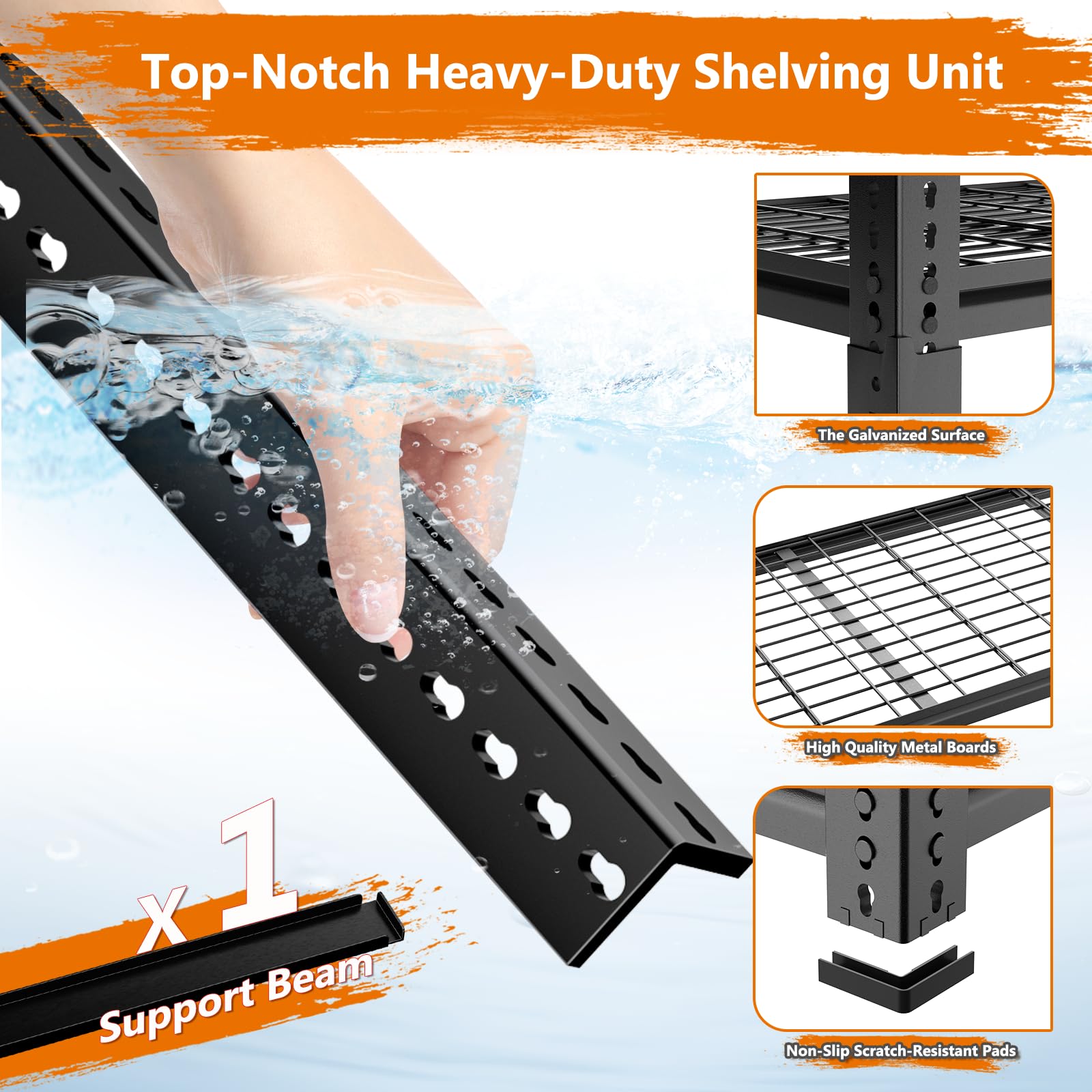 Storage Shelves Heavy Duty (2 Count)