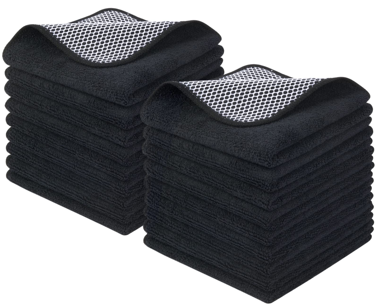 Dish Cloths for Washing Dishes with Scrub Side (18 Count)