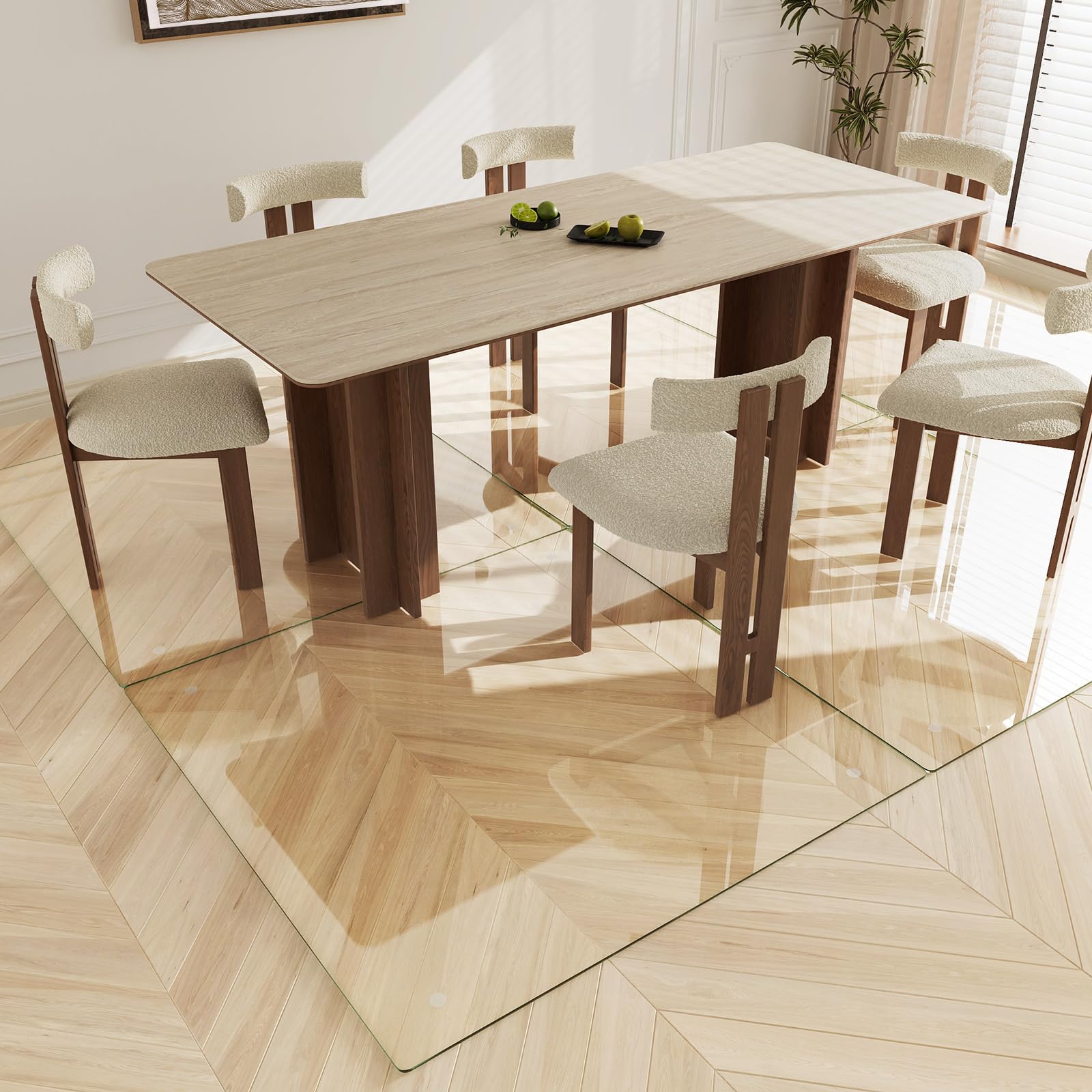 Tempered Glass Chair Mat 48"x48"