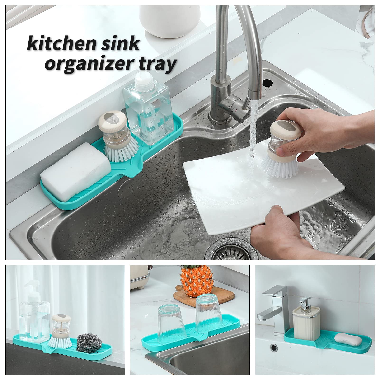 Silicone Soap Dish with Drain Spout