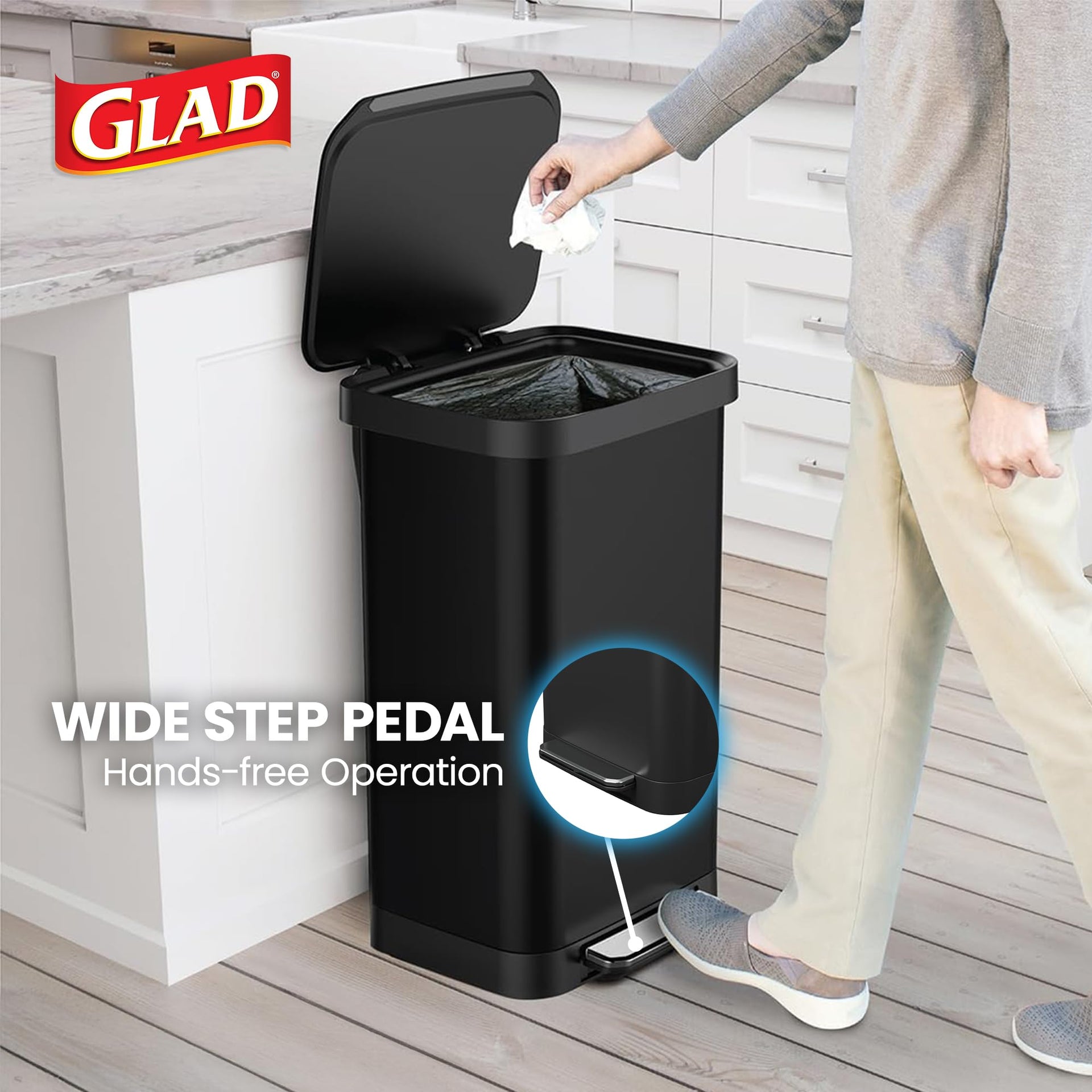 All Stainless Steel Trash Can
