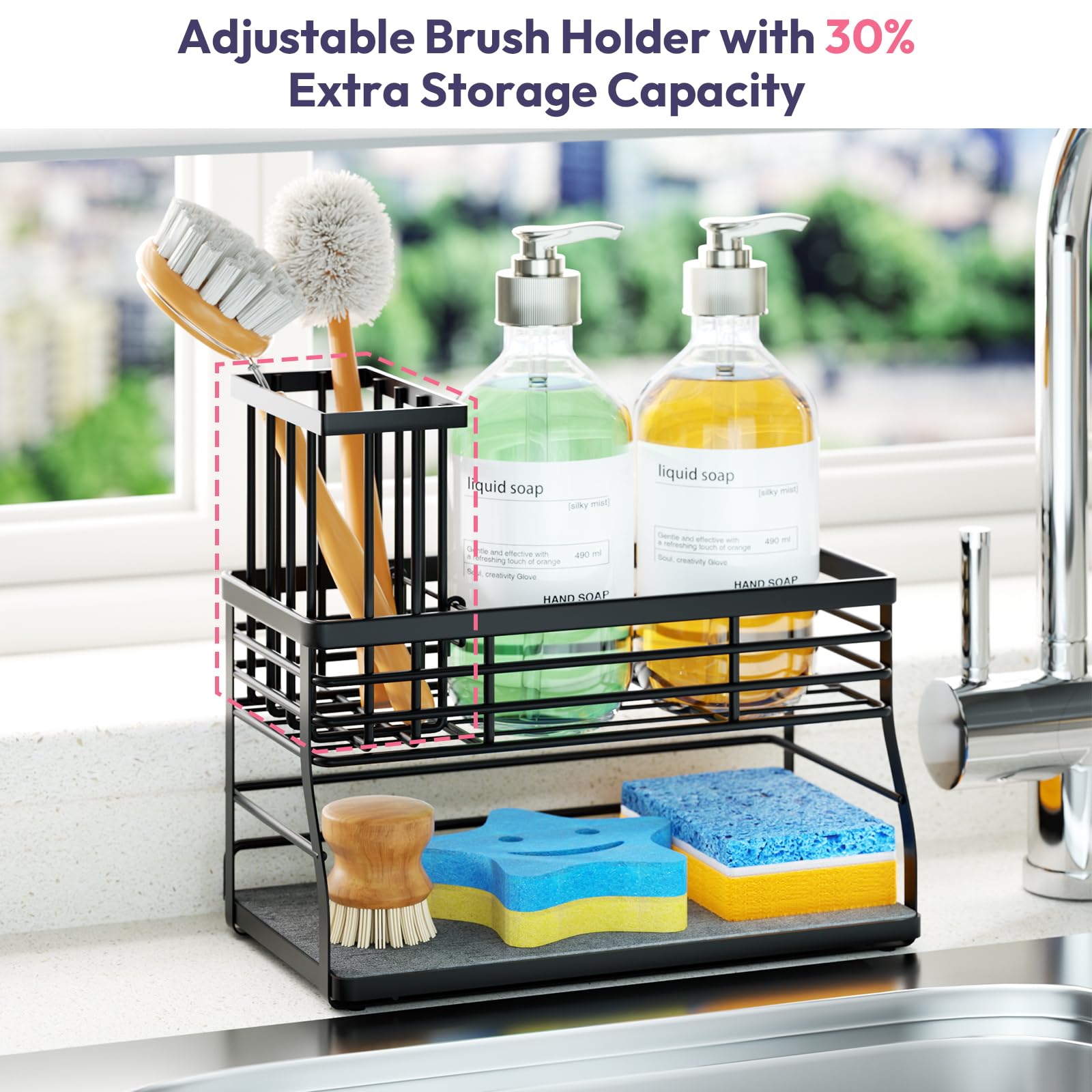 Sponge Holder for Kitchen Sink