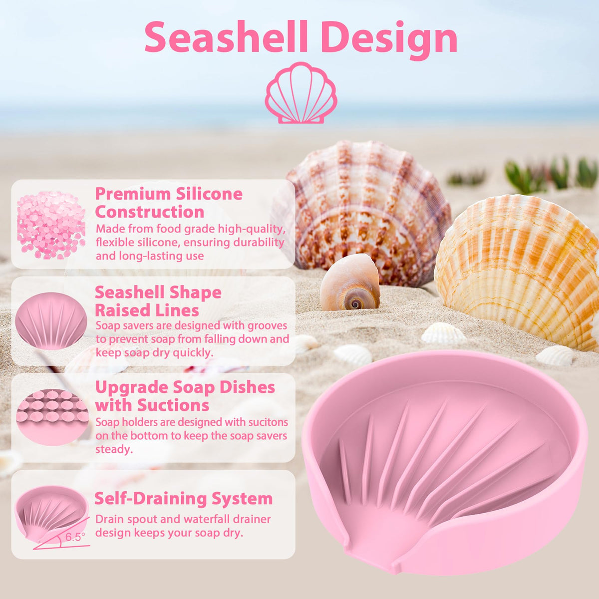 Self Draining Soap Dish