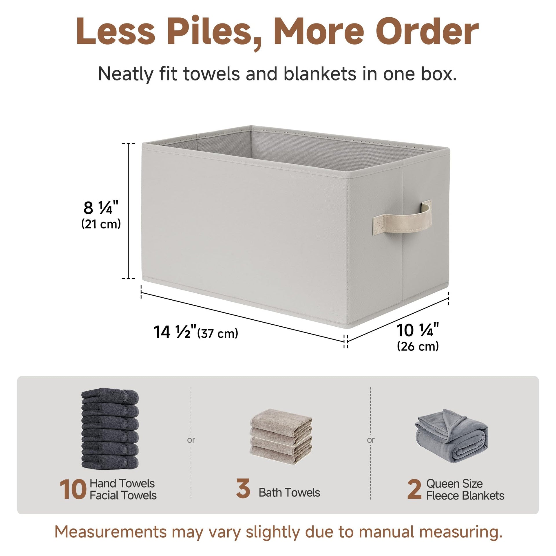 Closet Storage Bins (3 Count)