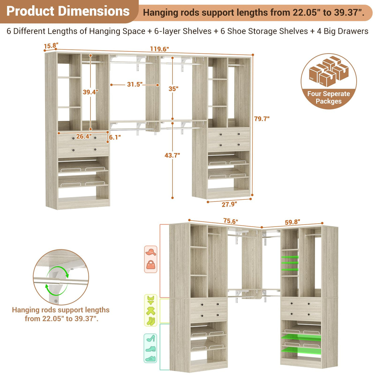 Closet System (2 Count)