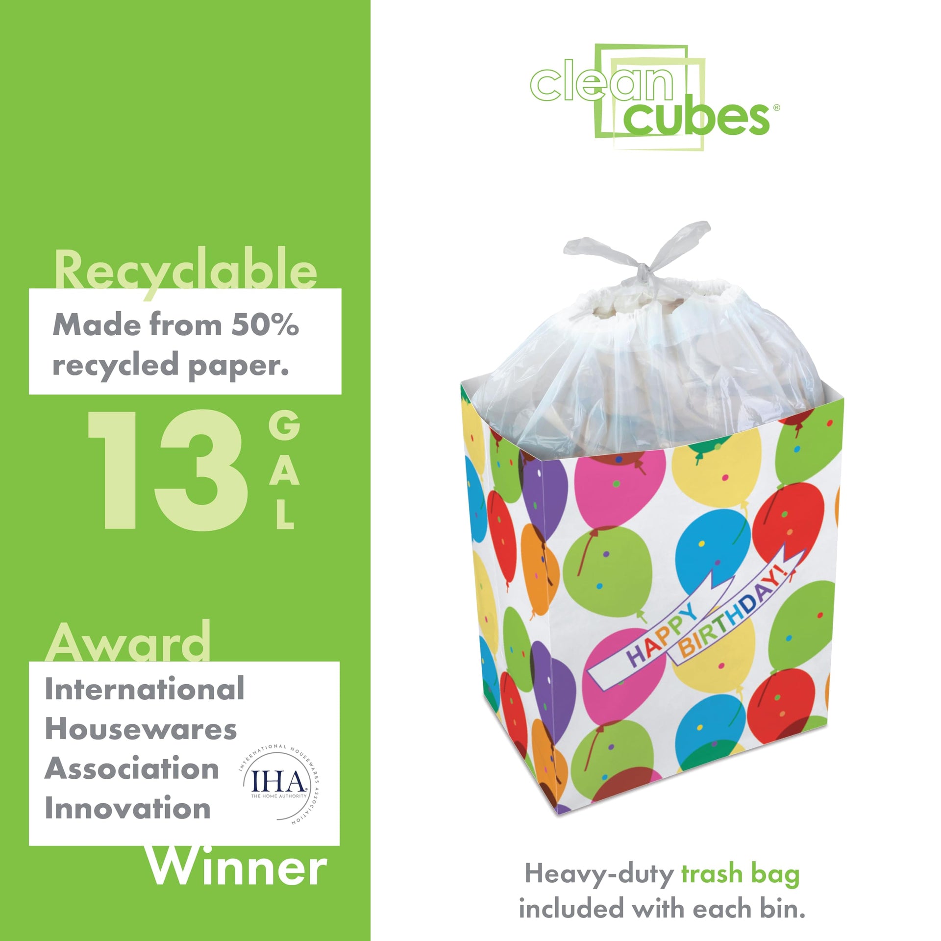 13 Gallon Disposable Pop (6 Count)