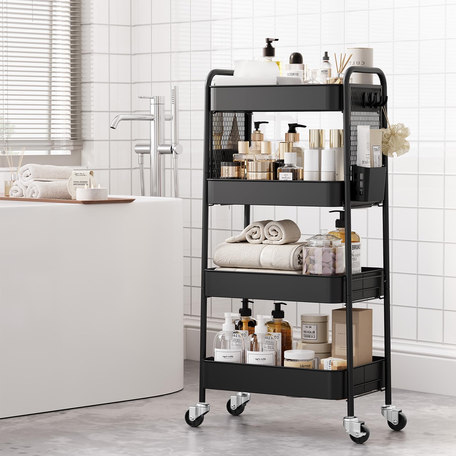 4 Tier Rolling Cart