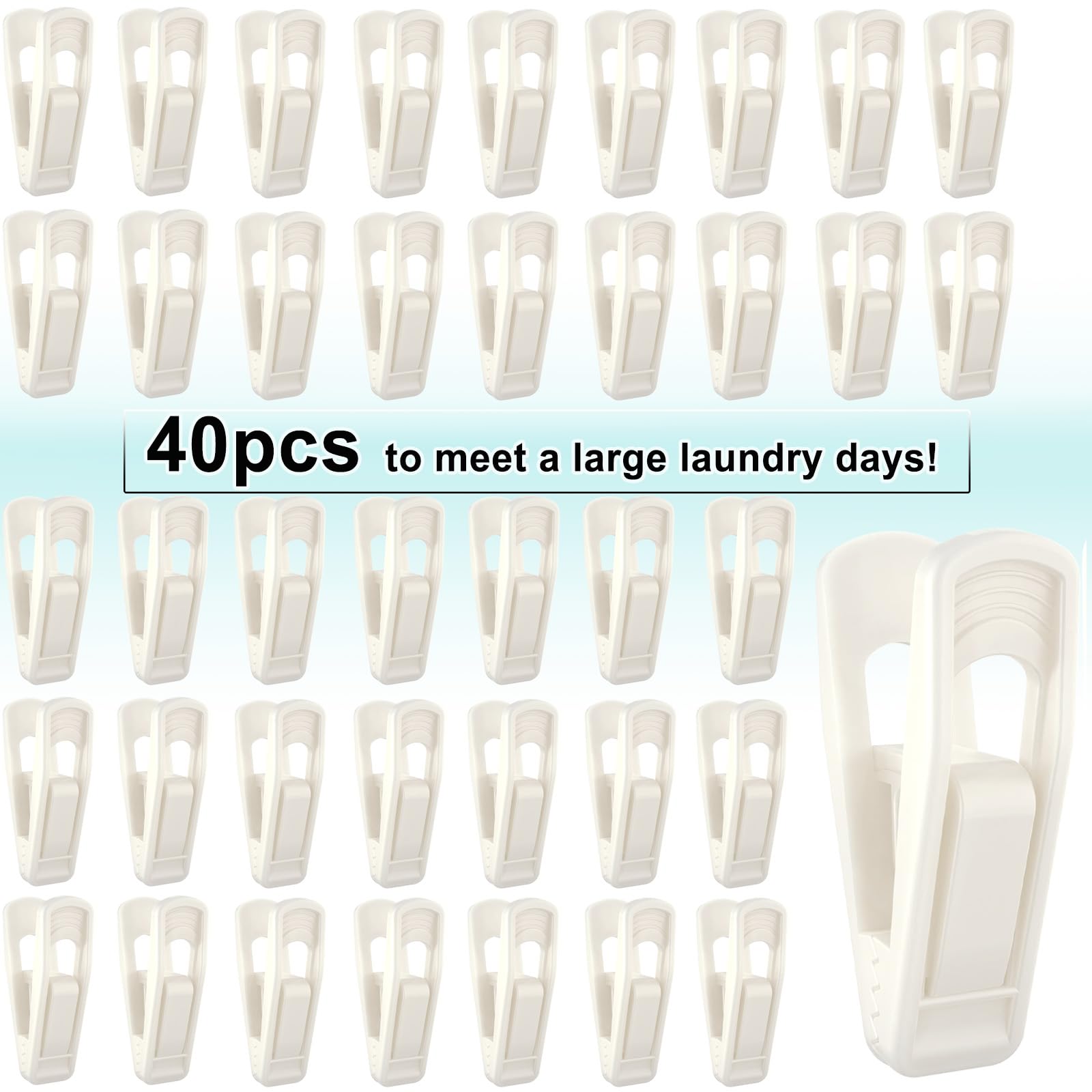 Hanger Clips for Velvet Hangers (40 Count)