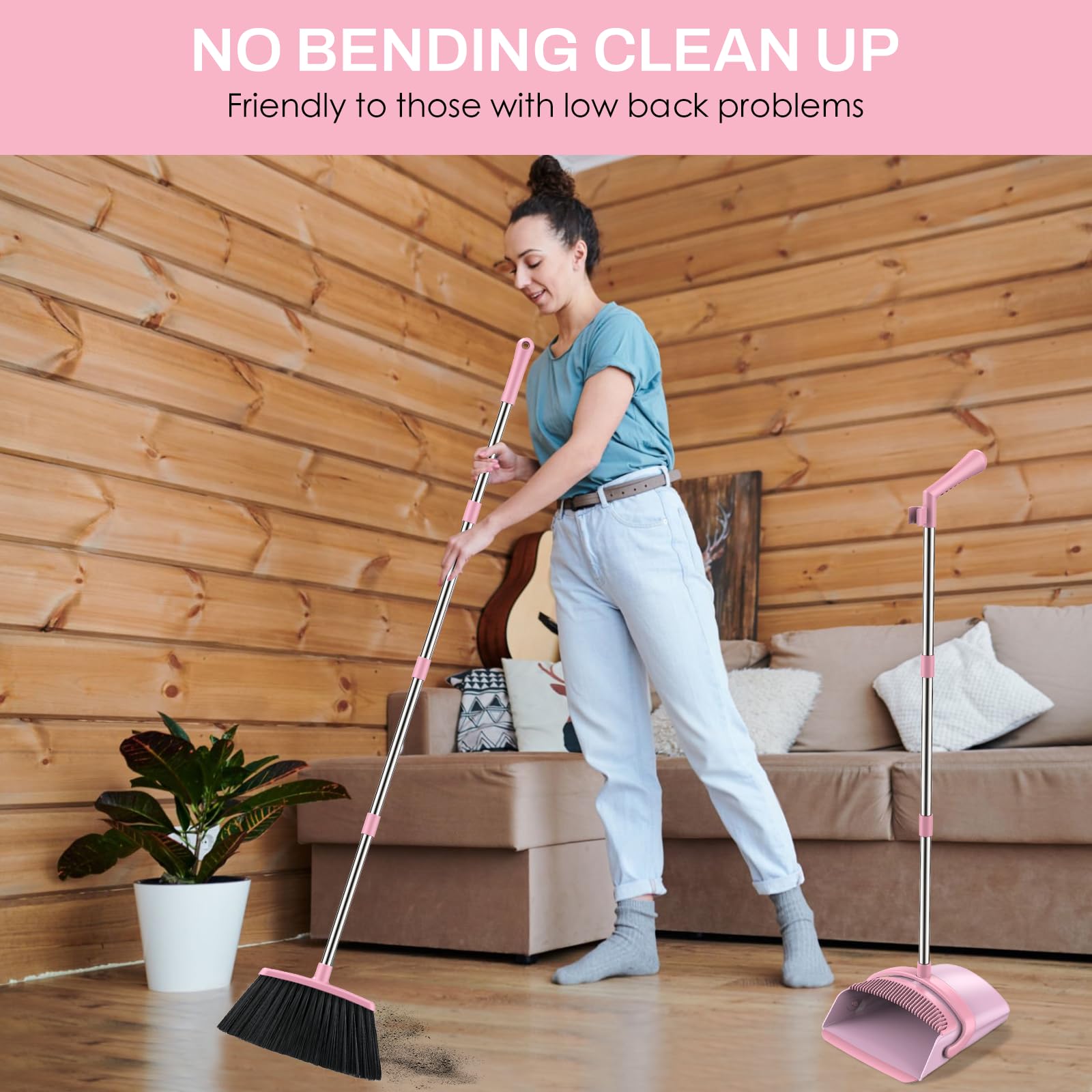 Broom and Dustpan Set for Home
