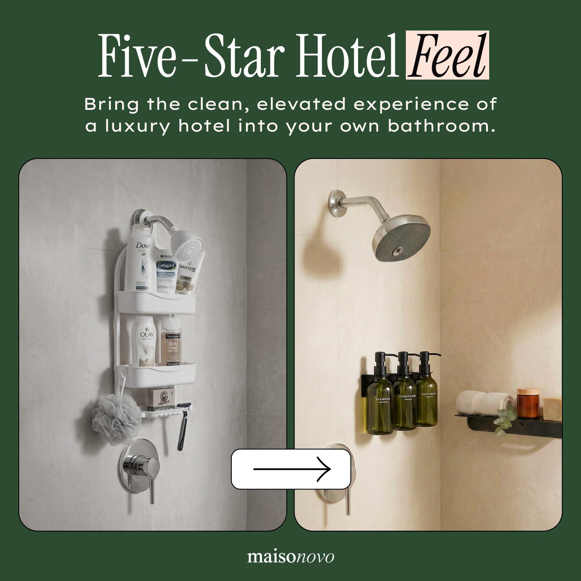 Shampoo and Conditioner Dispenser (3 Count)