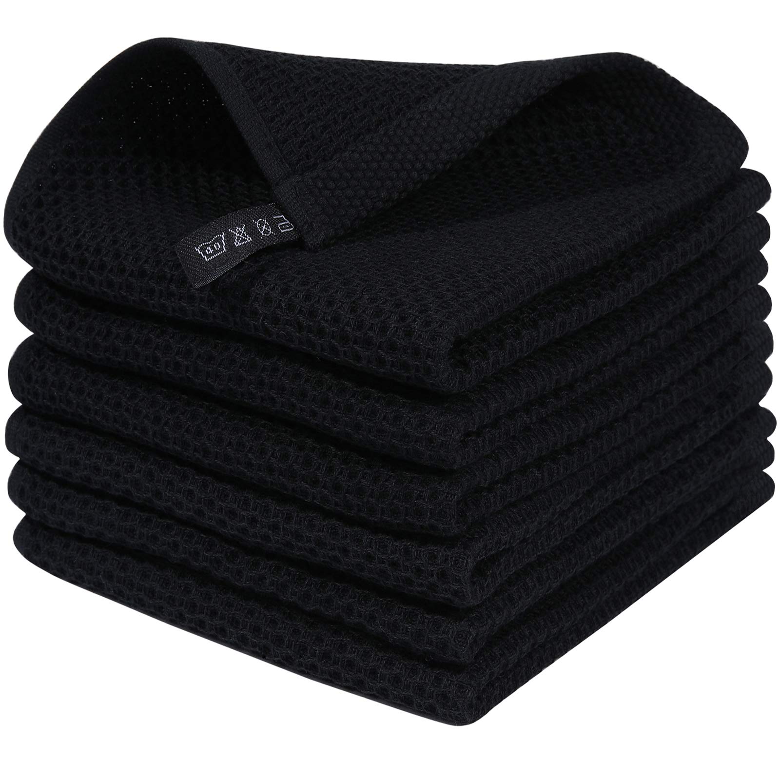 100% Cotton Waffle Weave Kitchen Dish Cloths 6 (6 Count)