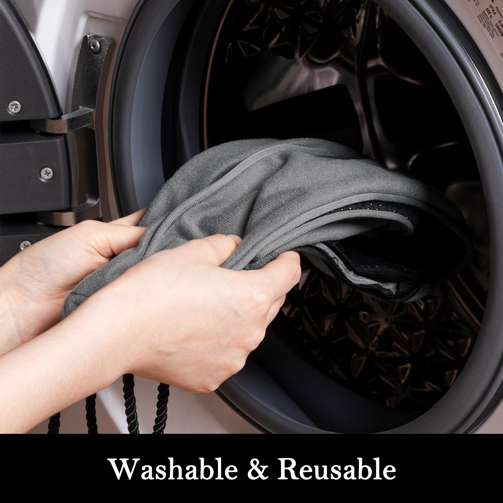 Door Draft Stopper with Removable Washable Cover