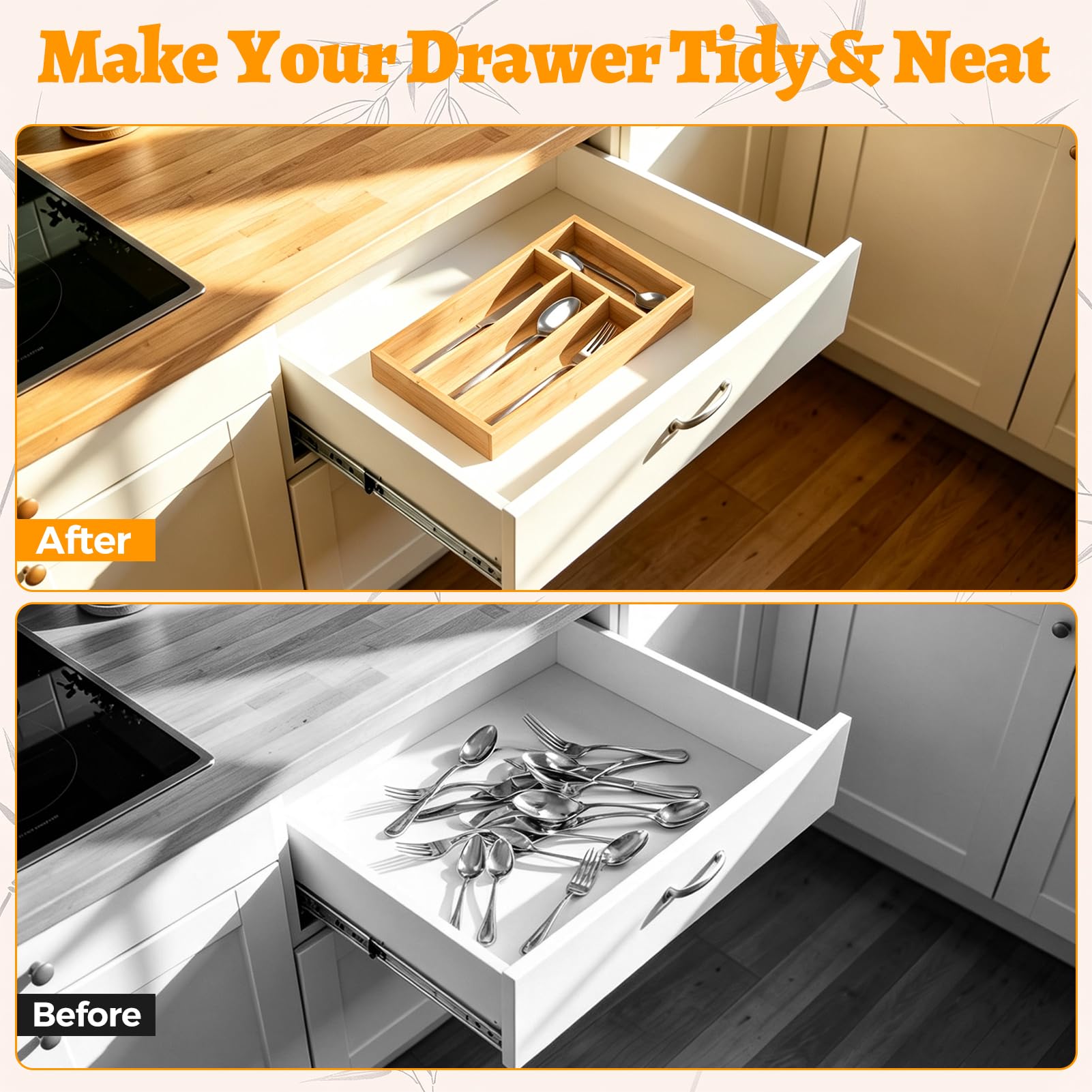 Small Silverware Drawer Organizer