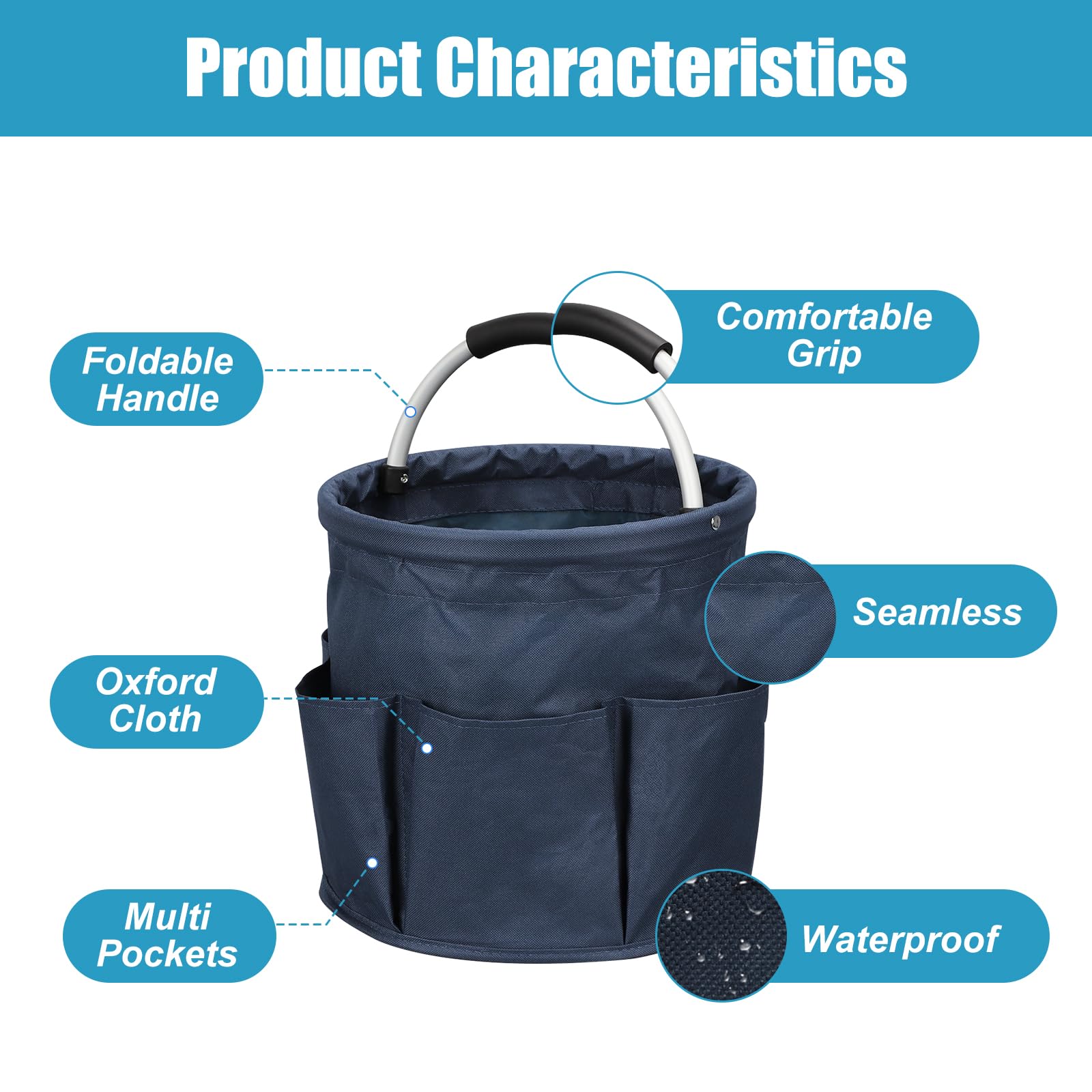 17L Cleaning Caddy with Handle