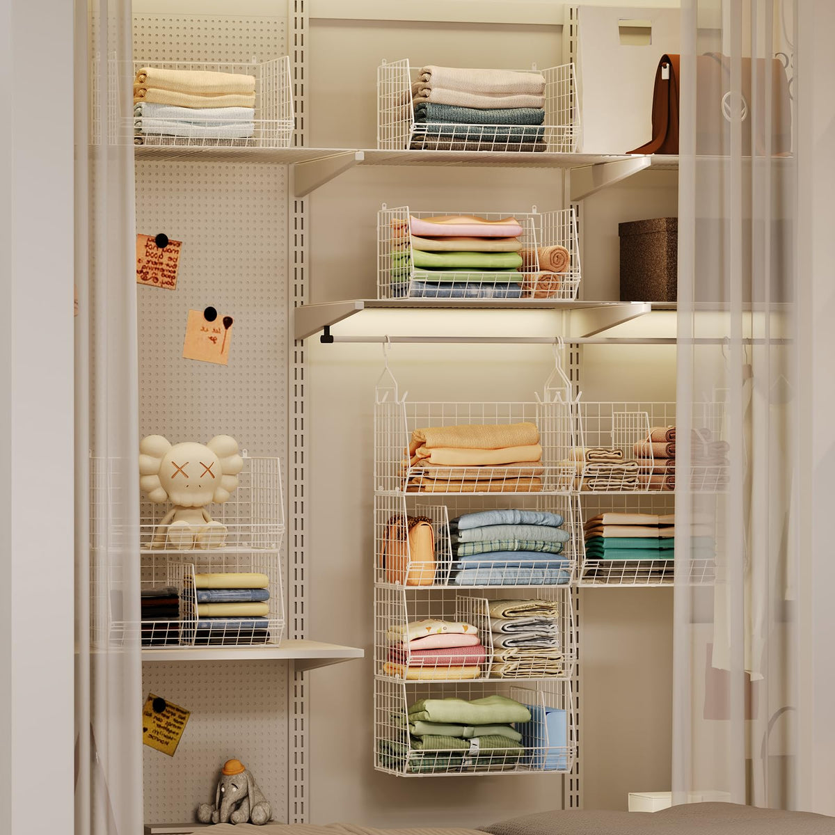 4 Tier Extra Large Hanging Closet Organizer (4 Count)