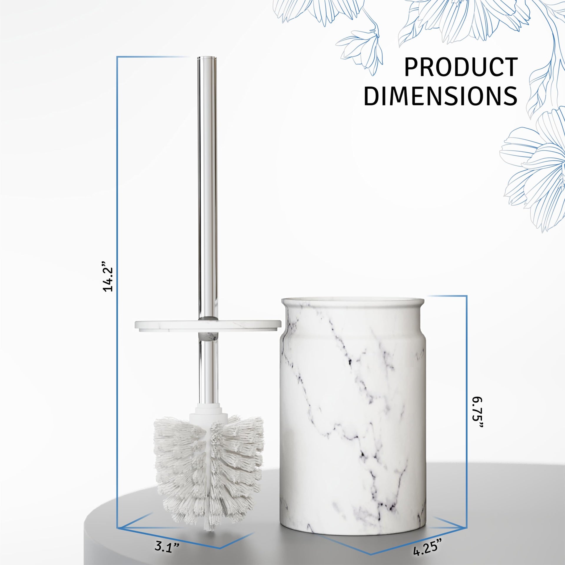 Toilet Brush and Holder Set