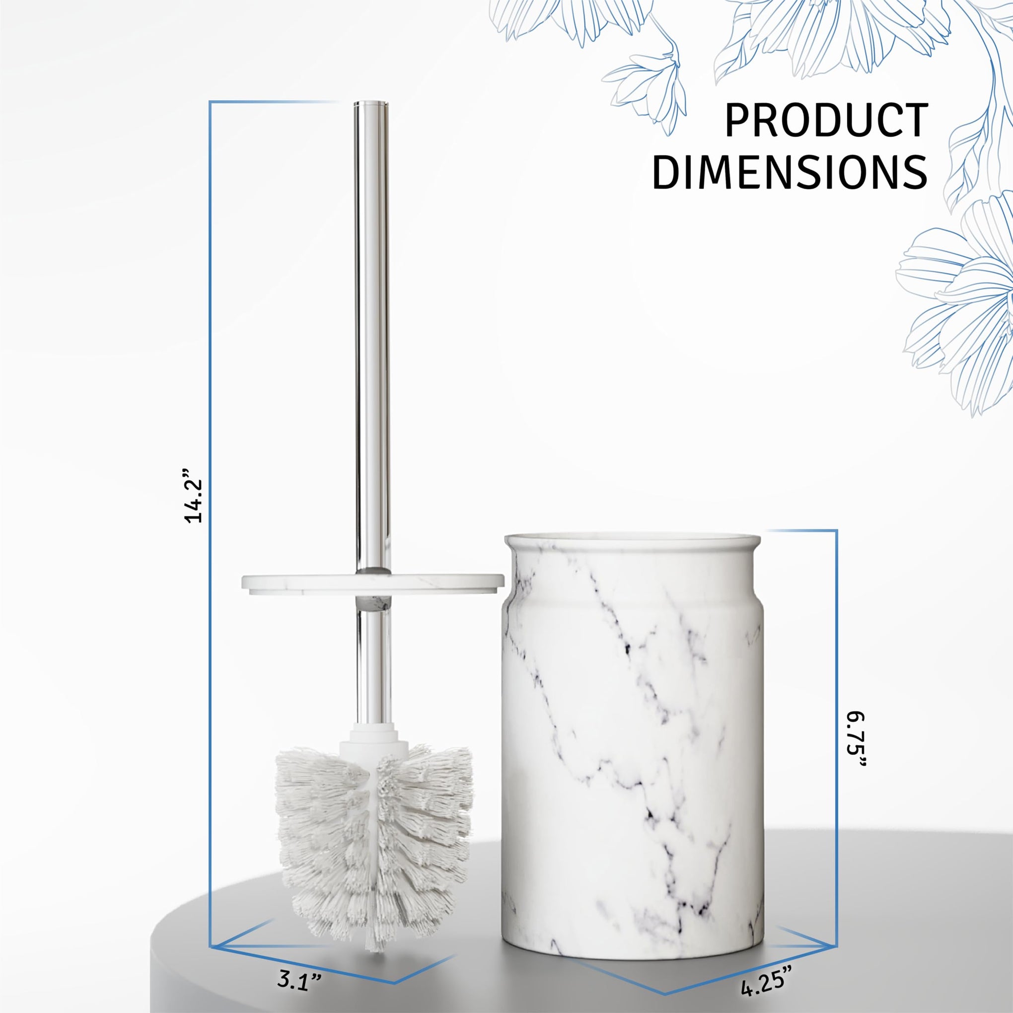 Toilet Brush and Holder Set