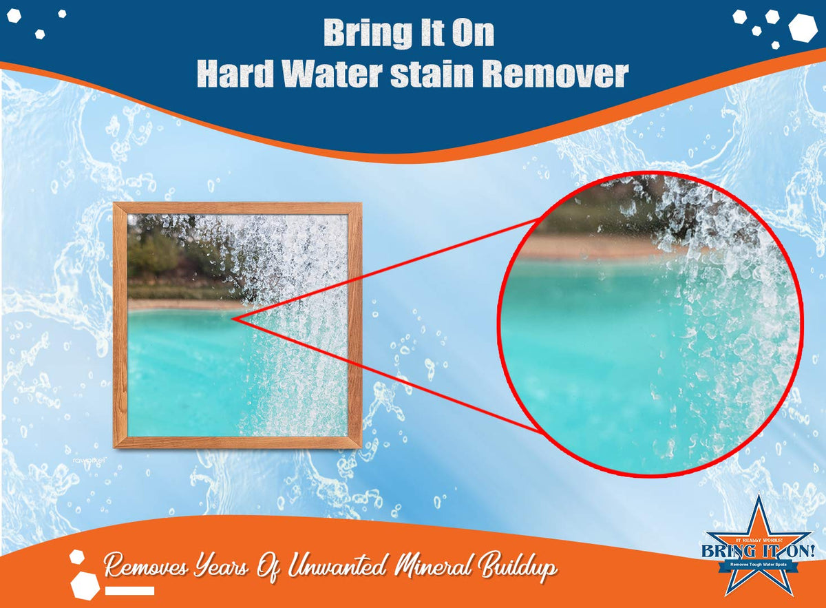 Bring It On Hard Water Stain Remover Grout Cleaner 32oz Fresh Mint (32 Fl Oz)