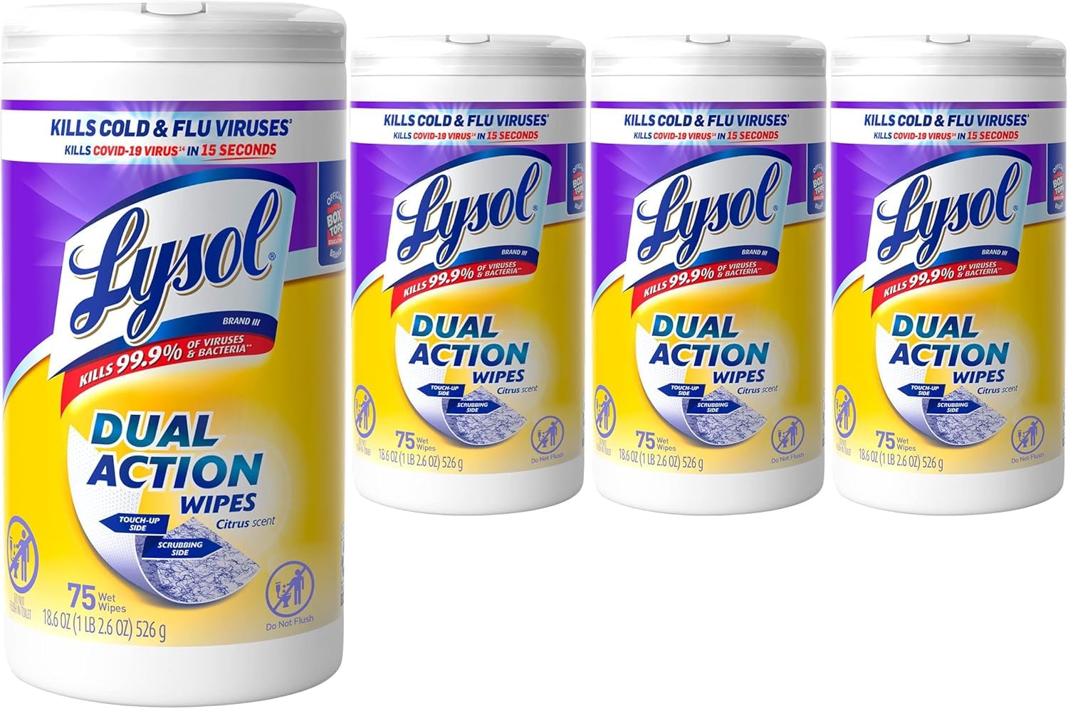 Dual Action Disinfectant Wipes (300 Count)