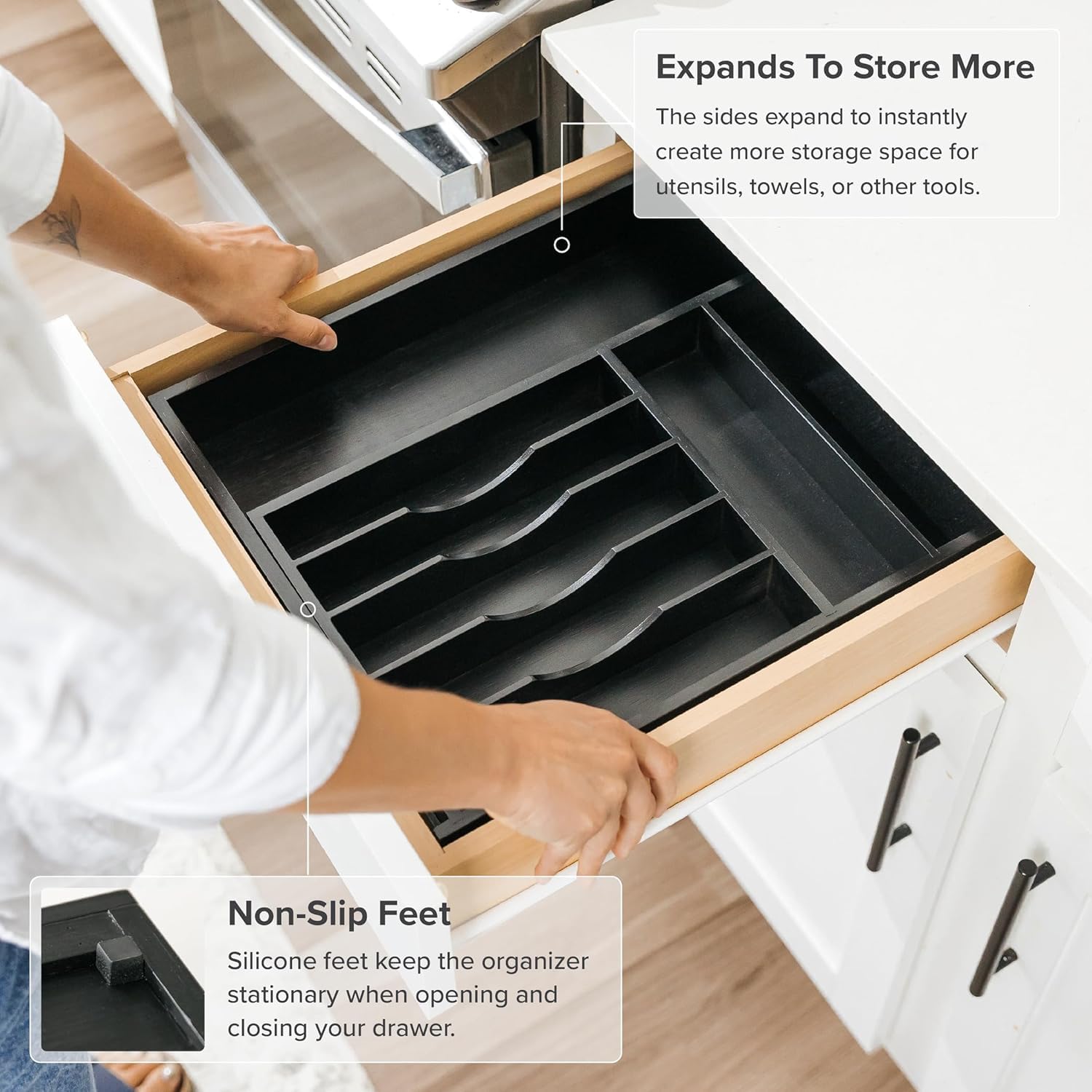Silverware & Utensil Drawer Organizer