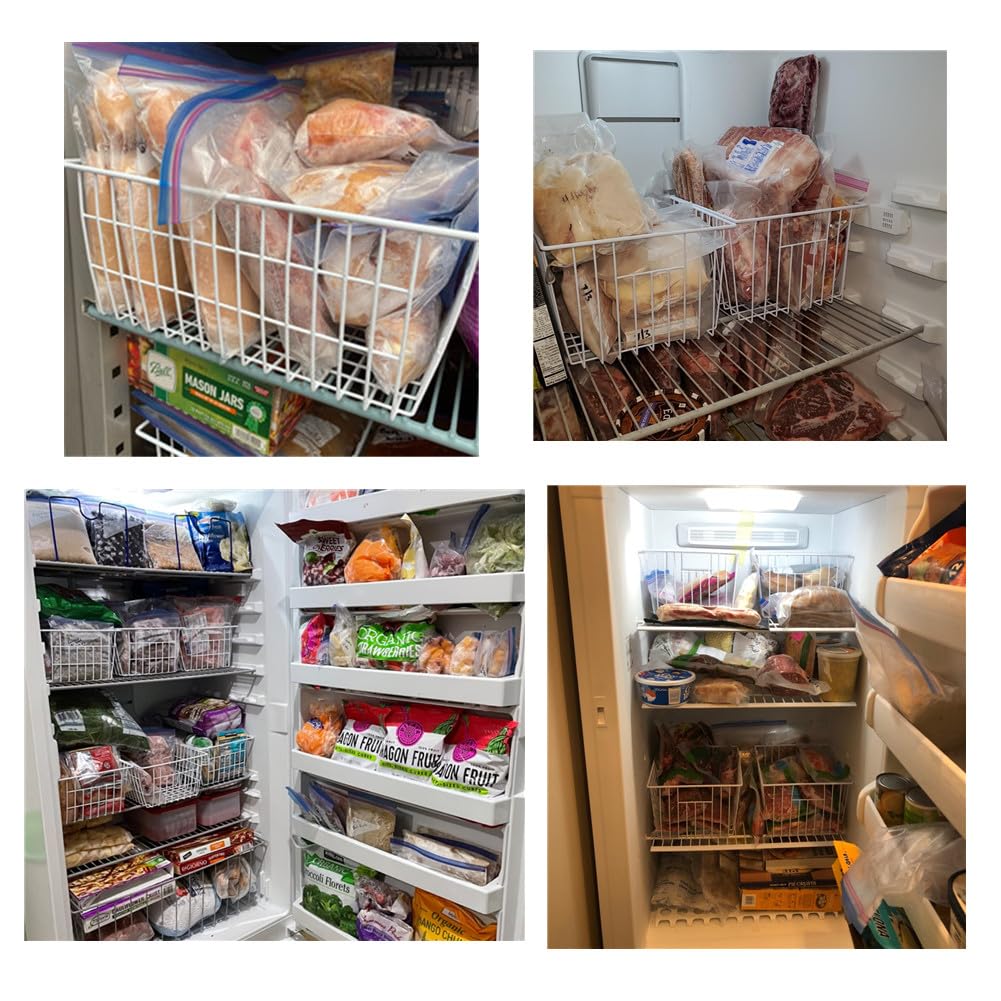 16inch Upright Freezer Organizer Baskets for 13 (6 Count)