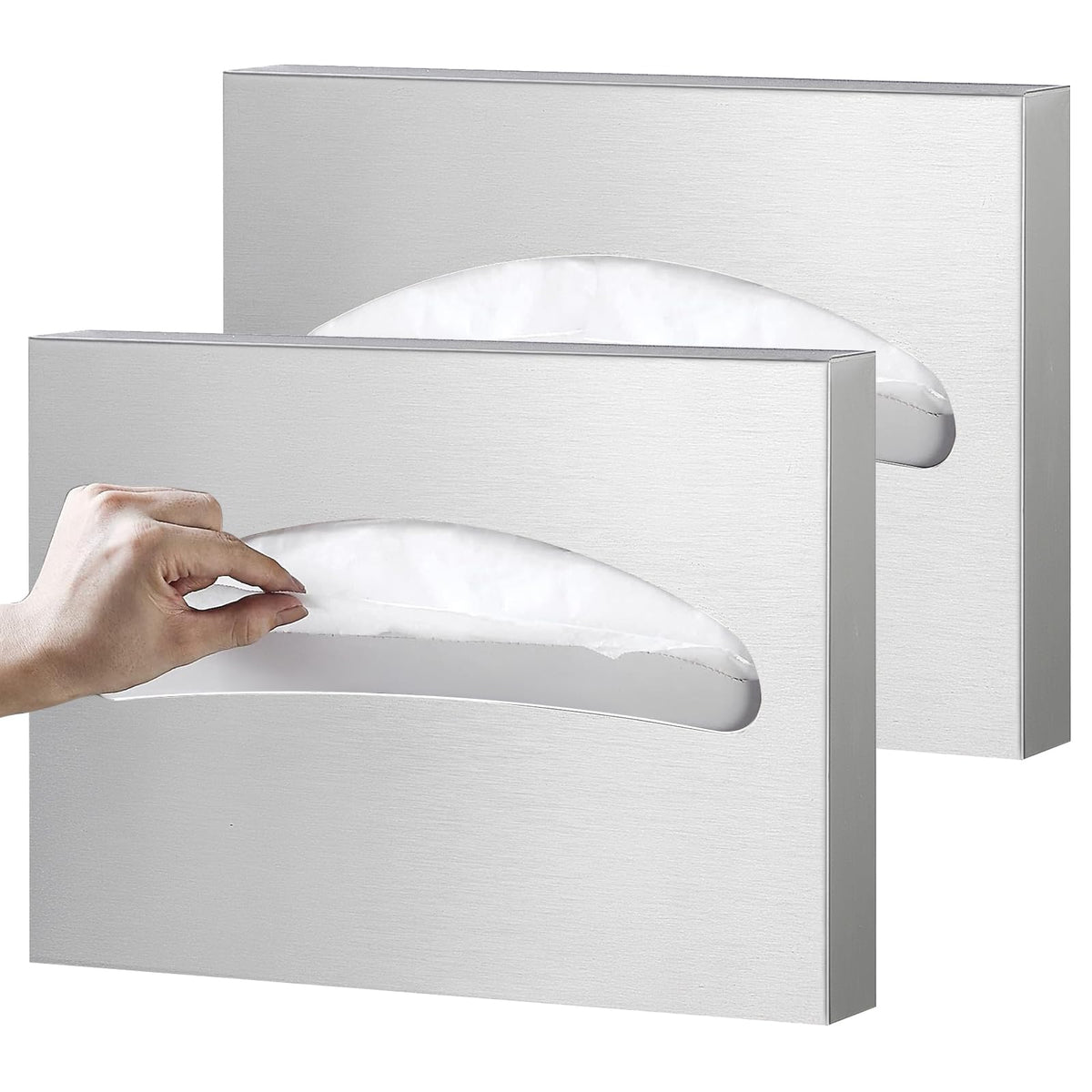 2 Pack Commercial Toilet Seat Cover Dispenser Wall Mount (2 Count)