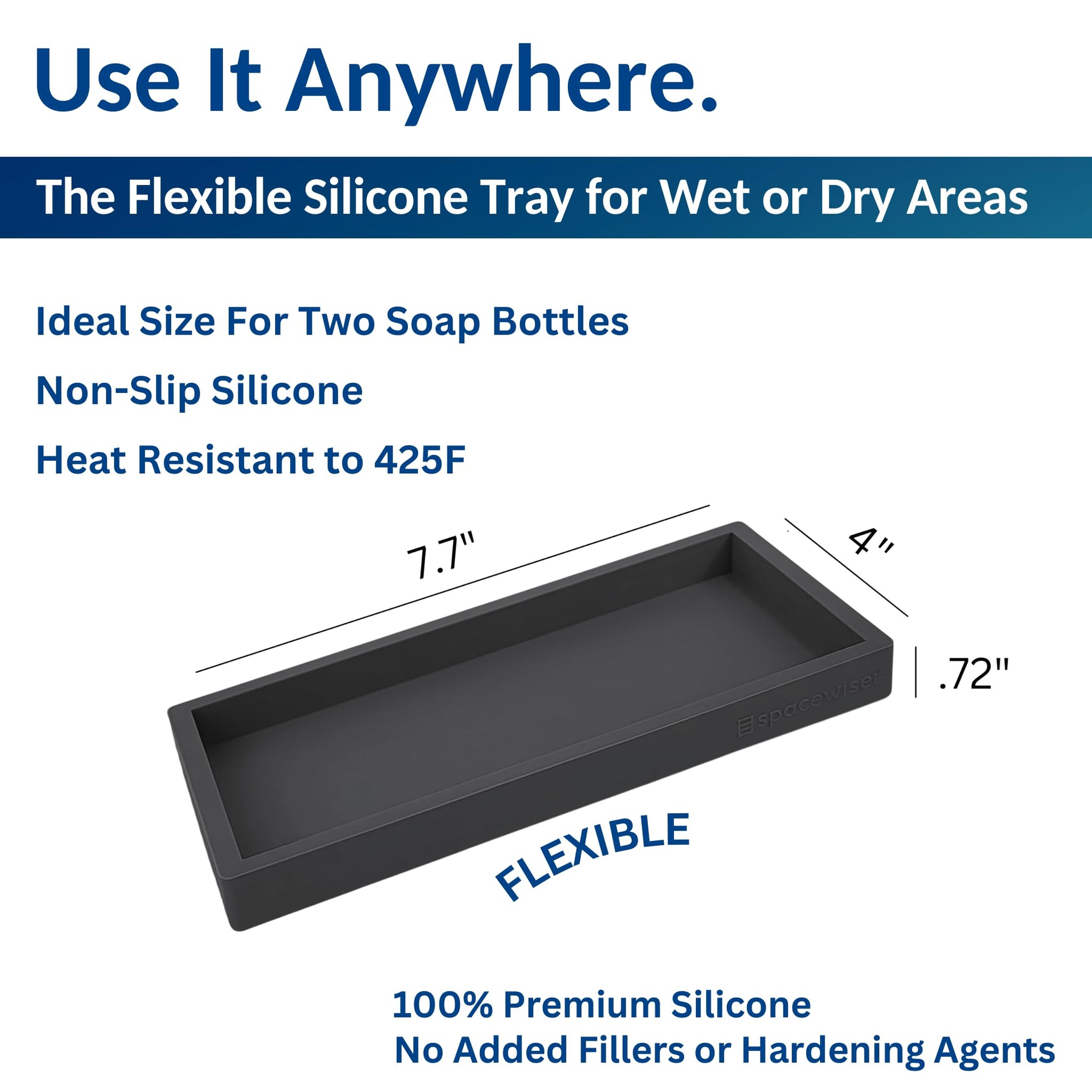 Countertop & Vanity Silicone Tray