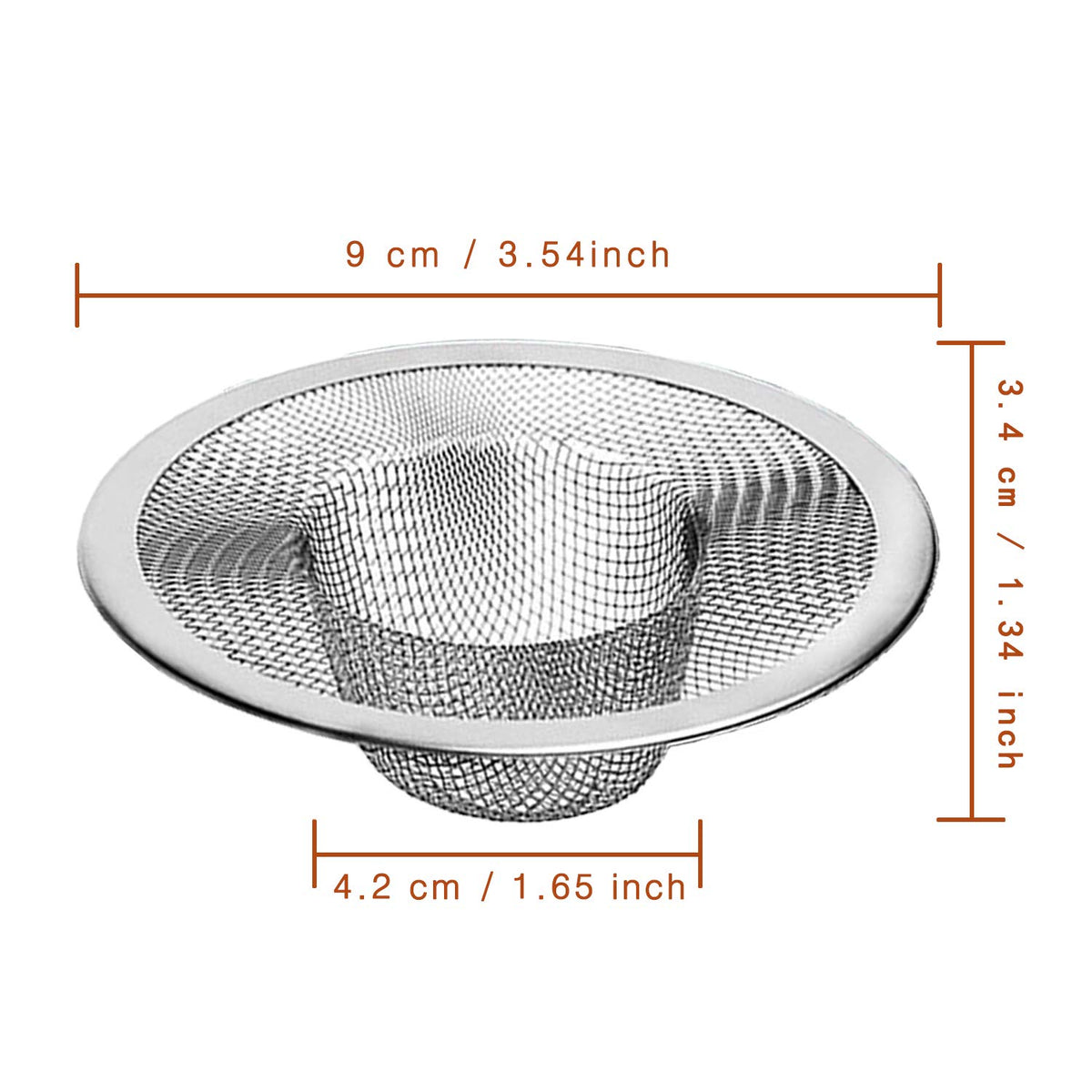 2pcs Heavy Duty Stainless Steel Slop Basket Filter Trap (2 Count)