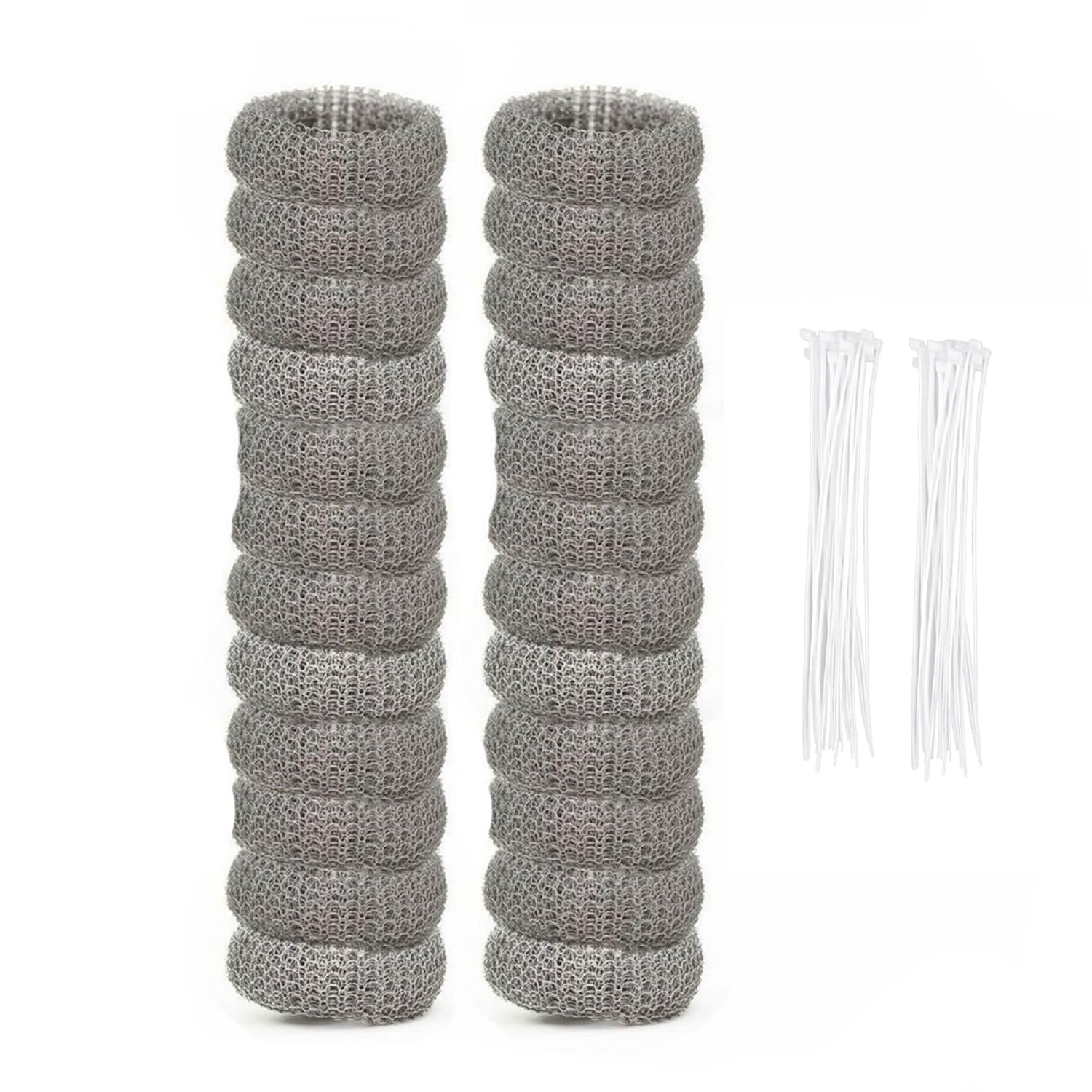 Stainless Steel Lint Traps for Washing Machine Drain Hose (24 Count)