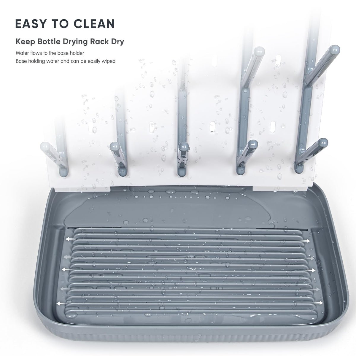 Baby Bottle Drying Rack：Large Vertical Space Saver for Countertop