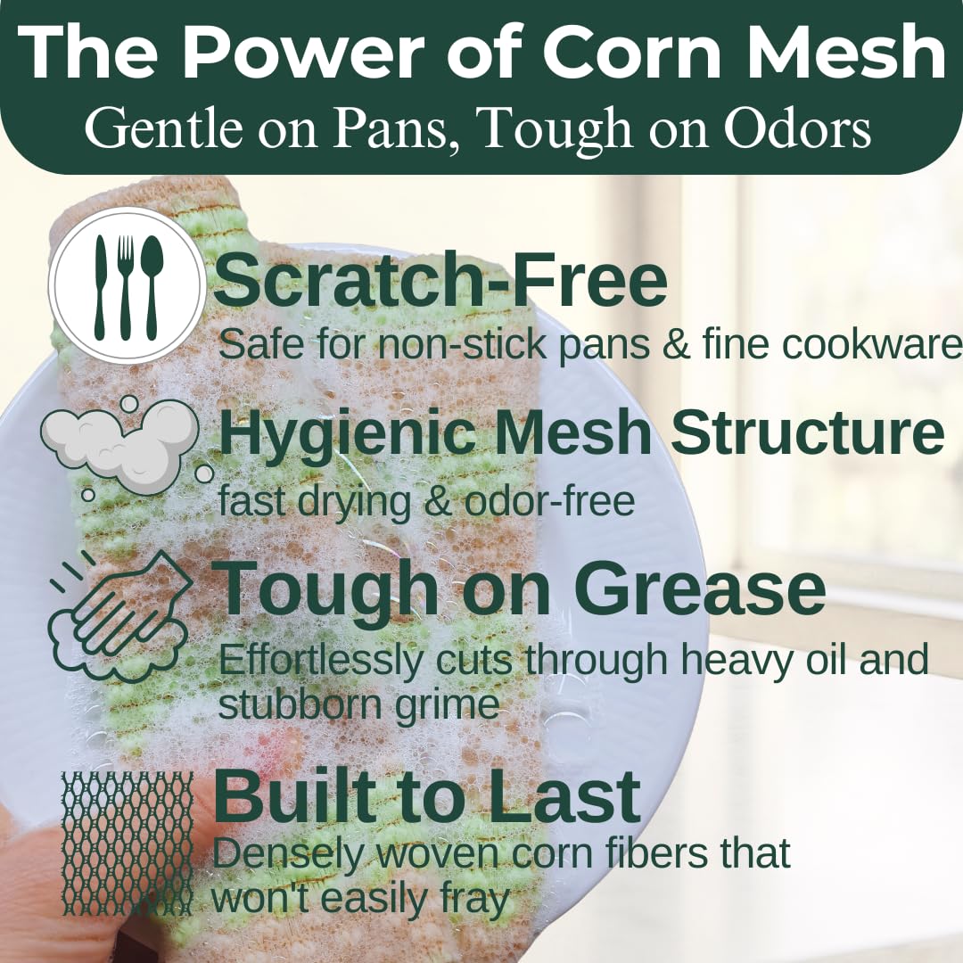 Plant Based Dish Scrubber [10 Pack]