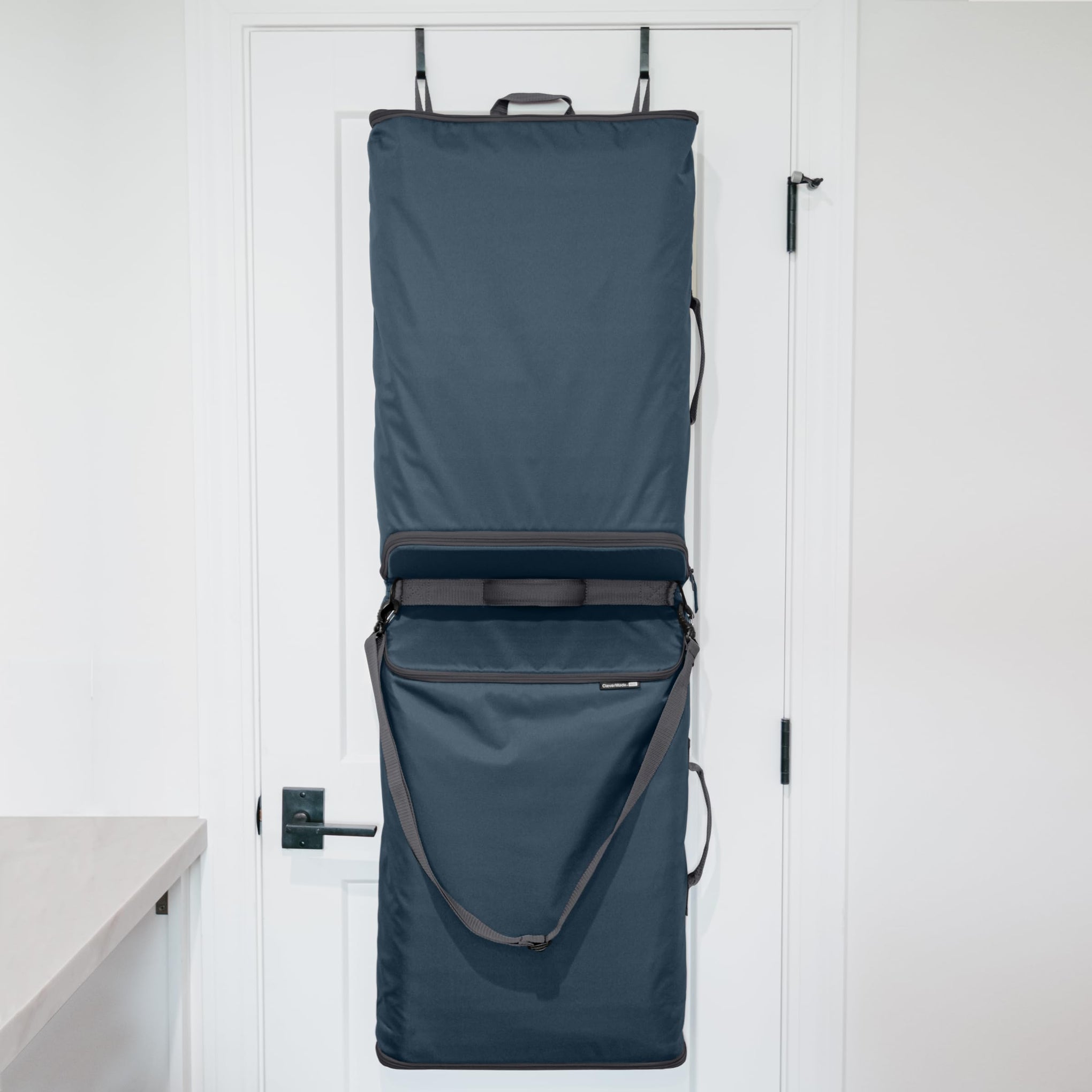 Over-the-Door Double Laundry Hamper, 43L Laundry Organizer Ocean