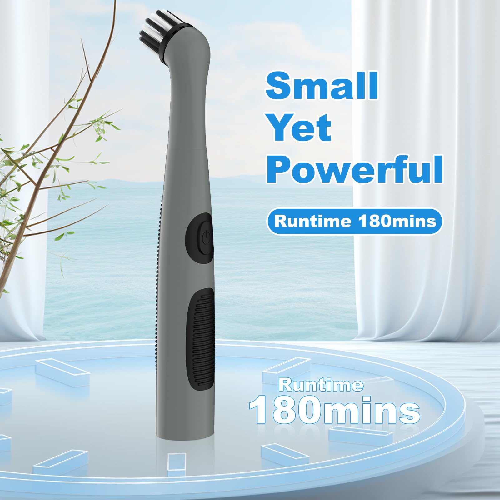 Rechargeable Electric Cleaning Brush with 4 in 1 Multiple Brush Heads and USB Cable