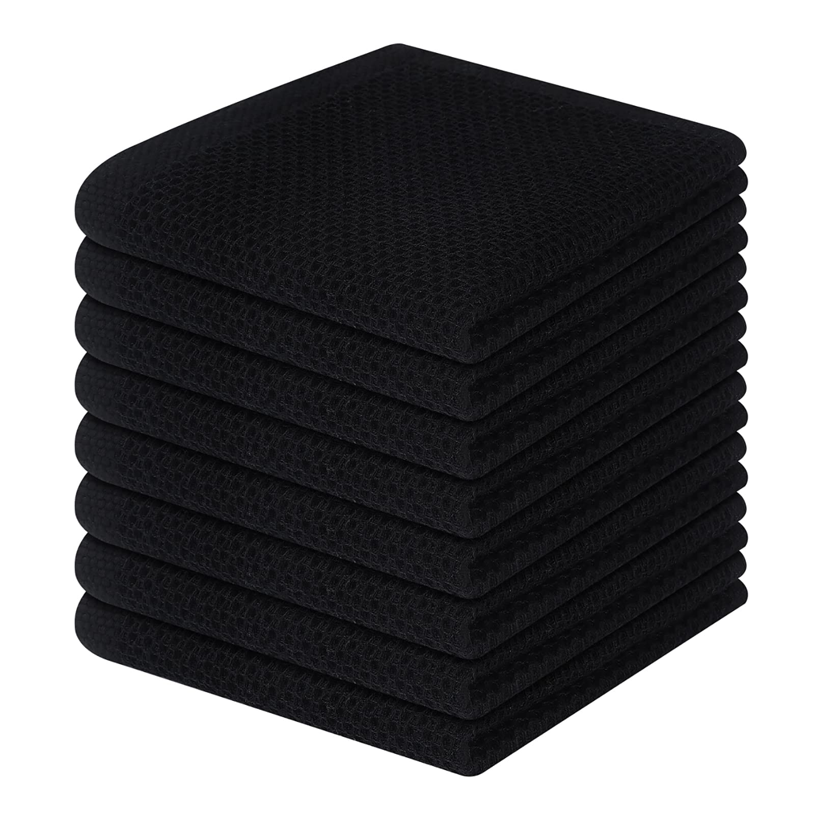 100% Cotton Waffle Weave Kitchen Dish Cloths 8 (8 Count)