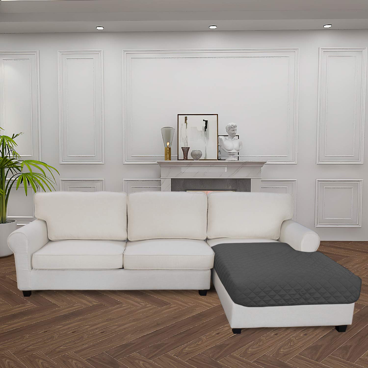 Sectional Couch Covers for Dogs L Shape Sofa Cover Reversible Sofa Slipcover Chaise Lounge Cover Furniture Protector Cover for Pets Dog Cat