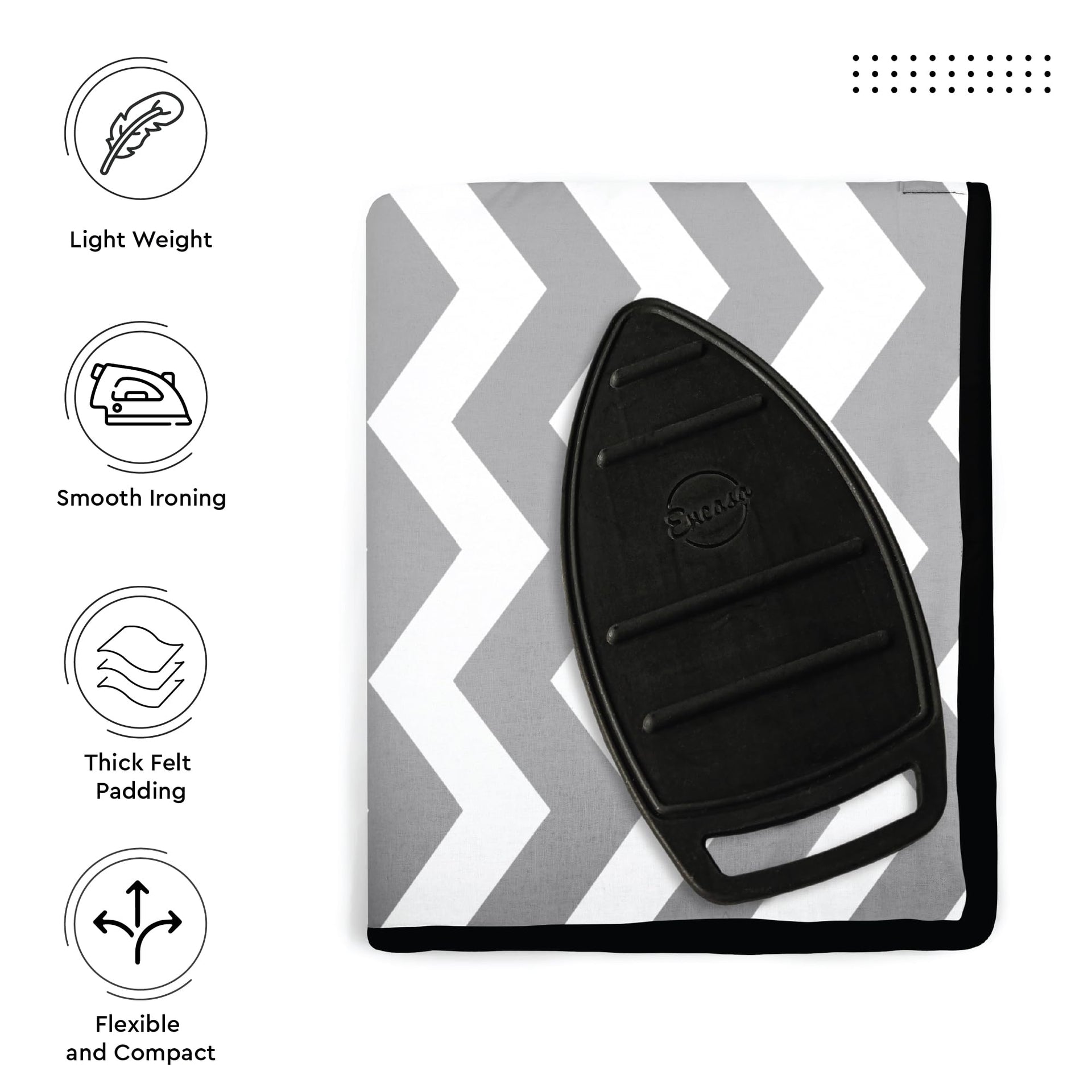 Ironing Mat Heat Resistant Pad 48"x28" Zig Zag