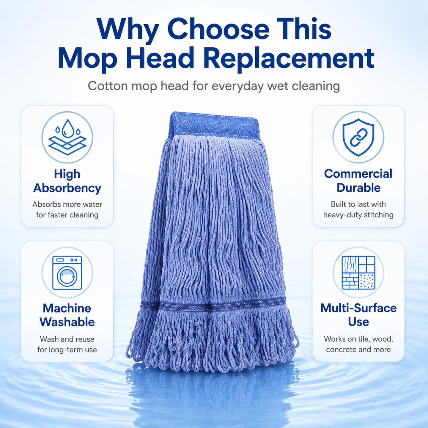 12 Pack Mop Head Replacement