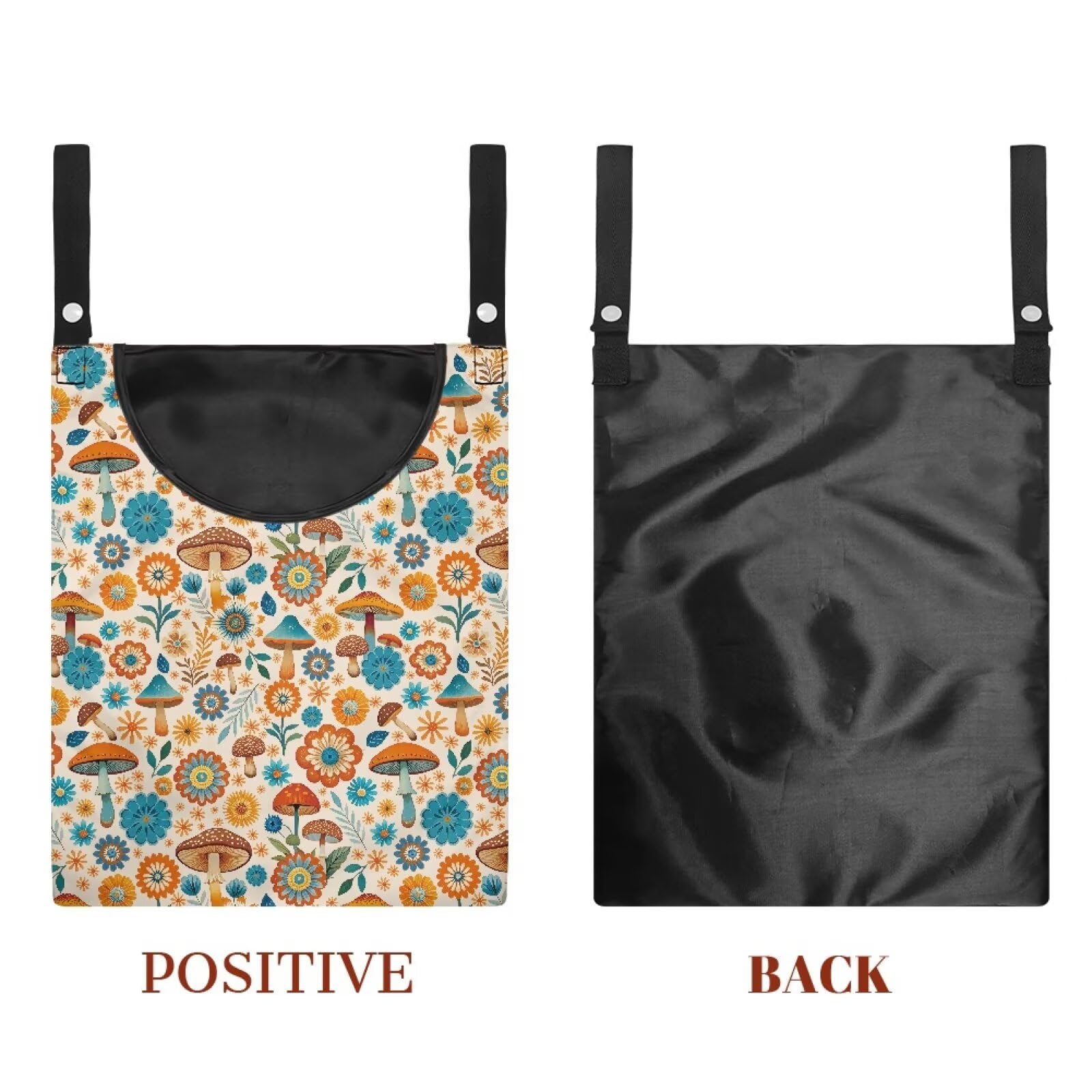 Boho Mushroom Hanging Clothespin Bag