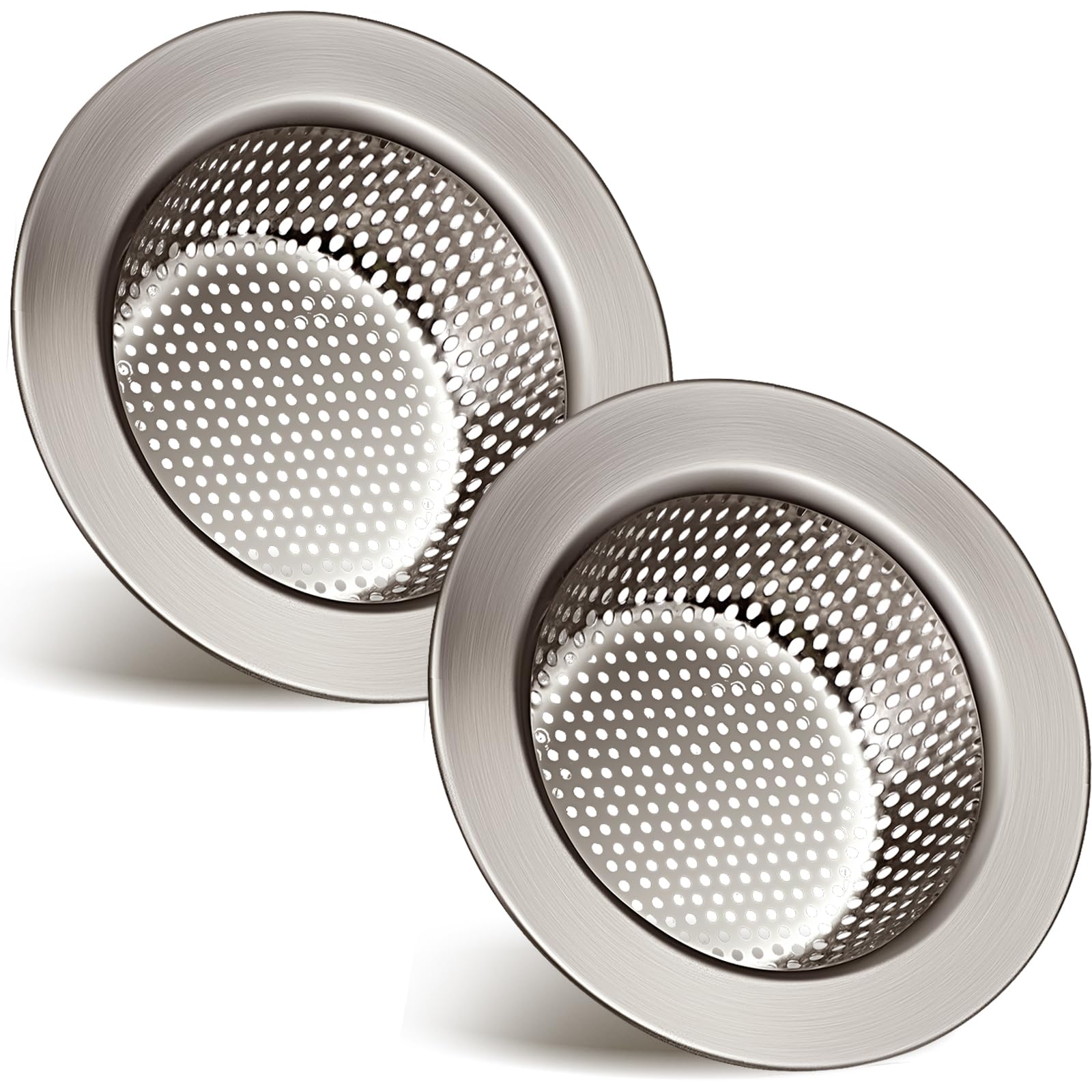 2 Pcs Kitchen Sink Drain Strainer 4.4 Inch (2 Count)