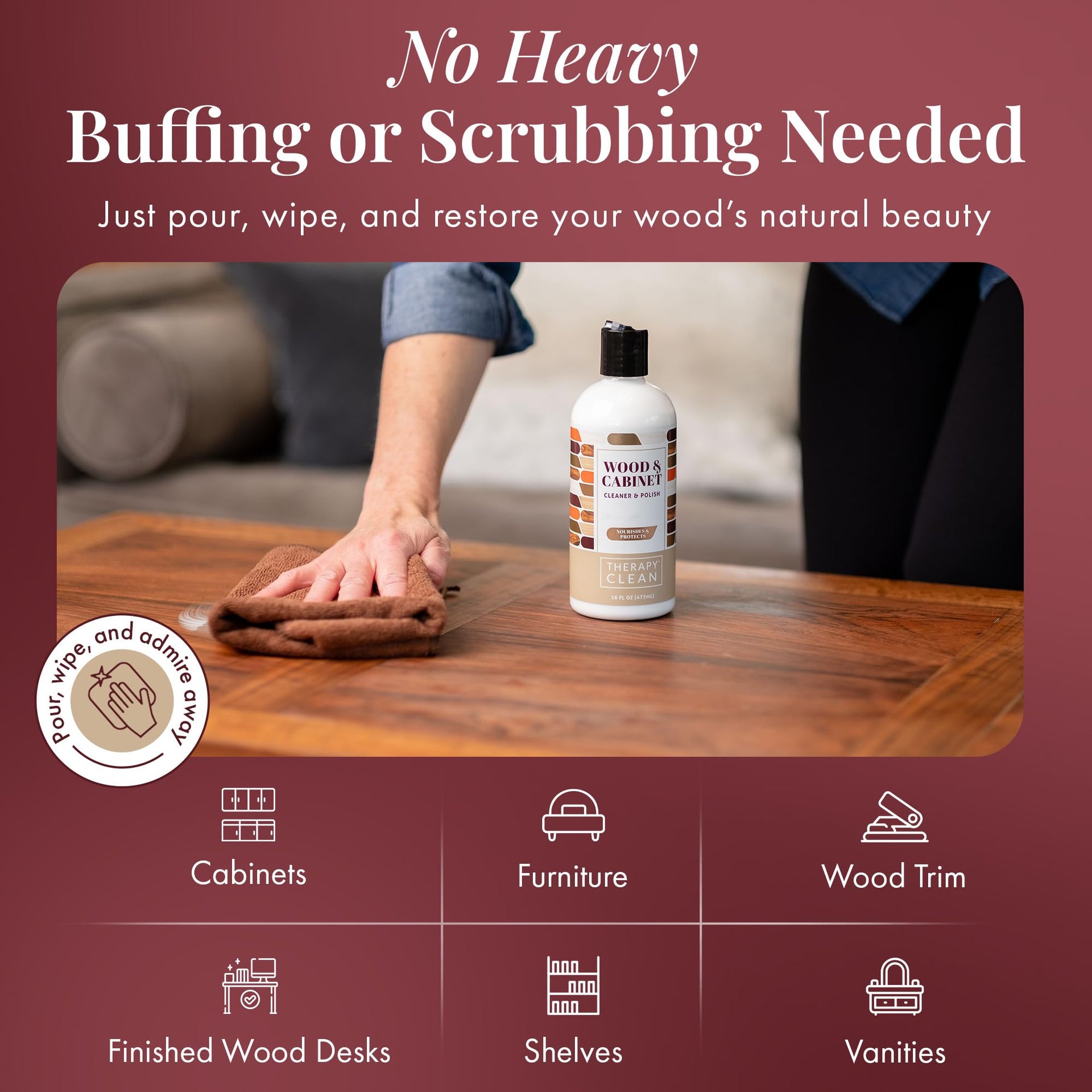 Wood Cleaner and Polish (16 Fl Oz)