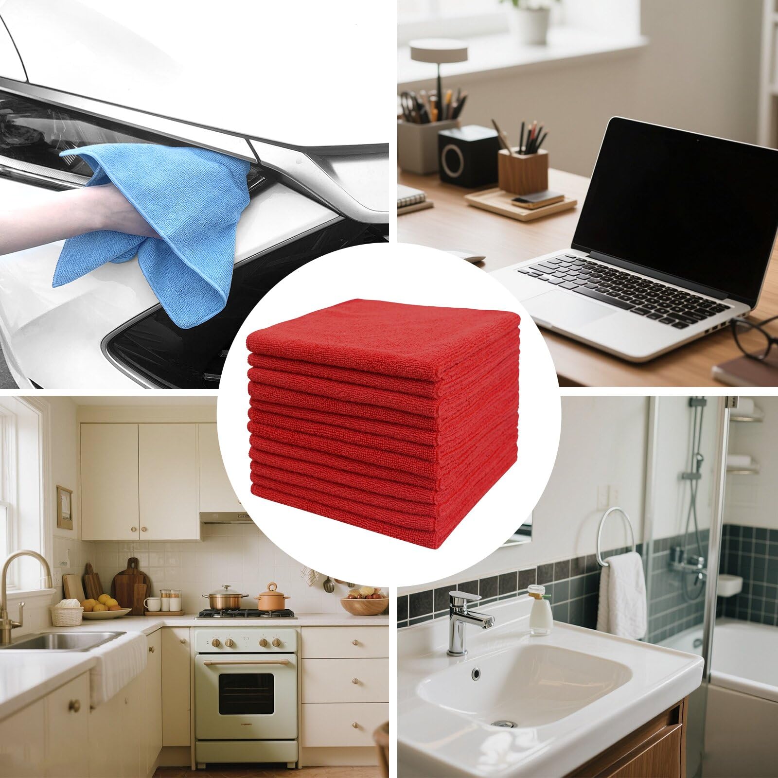 Microfiber Cleaning Cloth (12 Count)