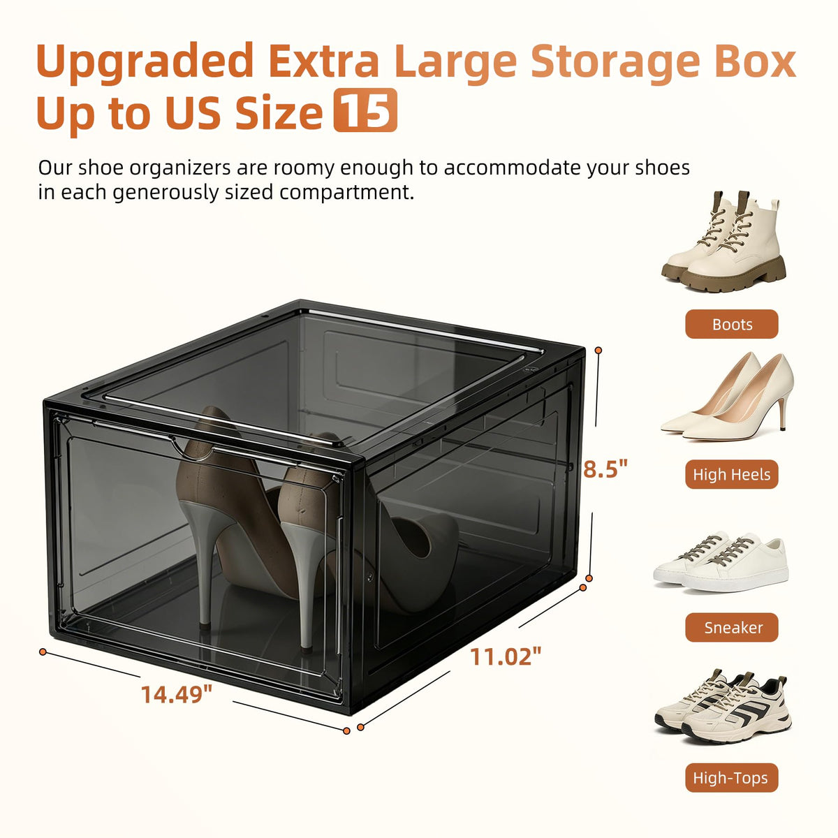 XL Shoe Storage Box (8 Count)