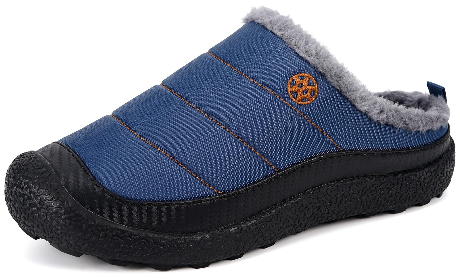 Womens Mens House Slippers Outdoor Winter Shoes Blue