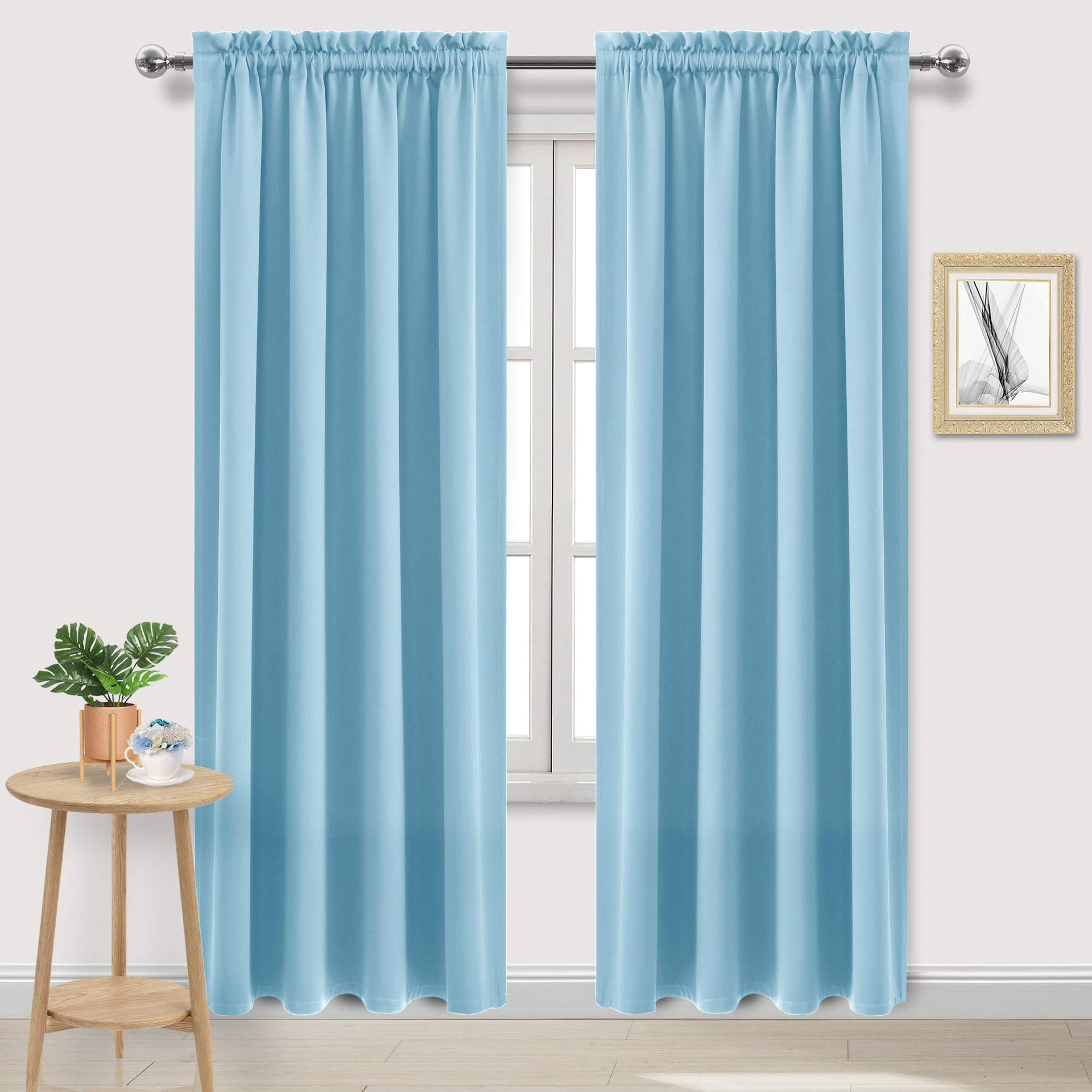 Blackout Curtains for Bedroom Living Room 52 x 84 Inch Long 2 Panels