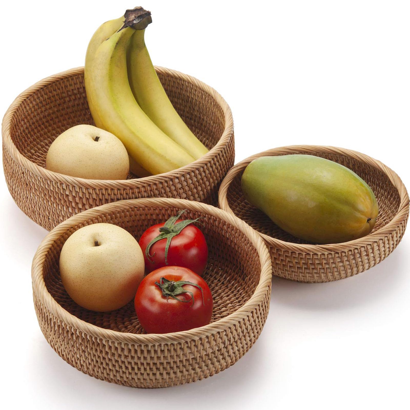 Rattan Bread Basket (3 Count)