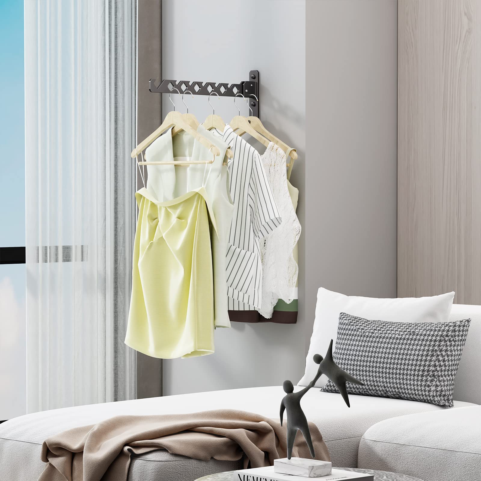 Wall Mounted Clothes Drying Rack (2 Count)